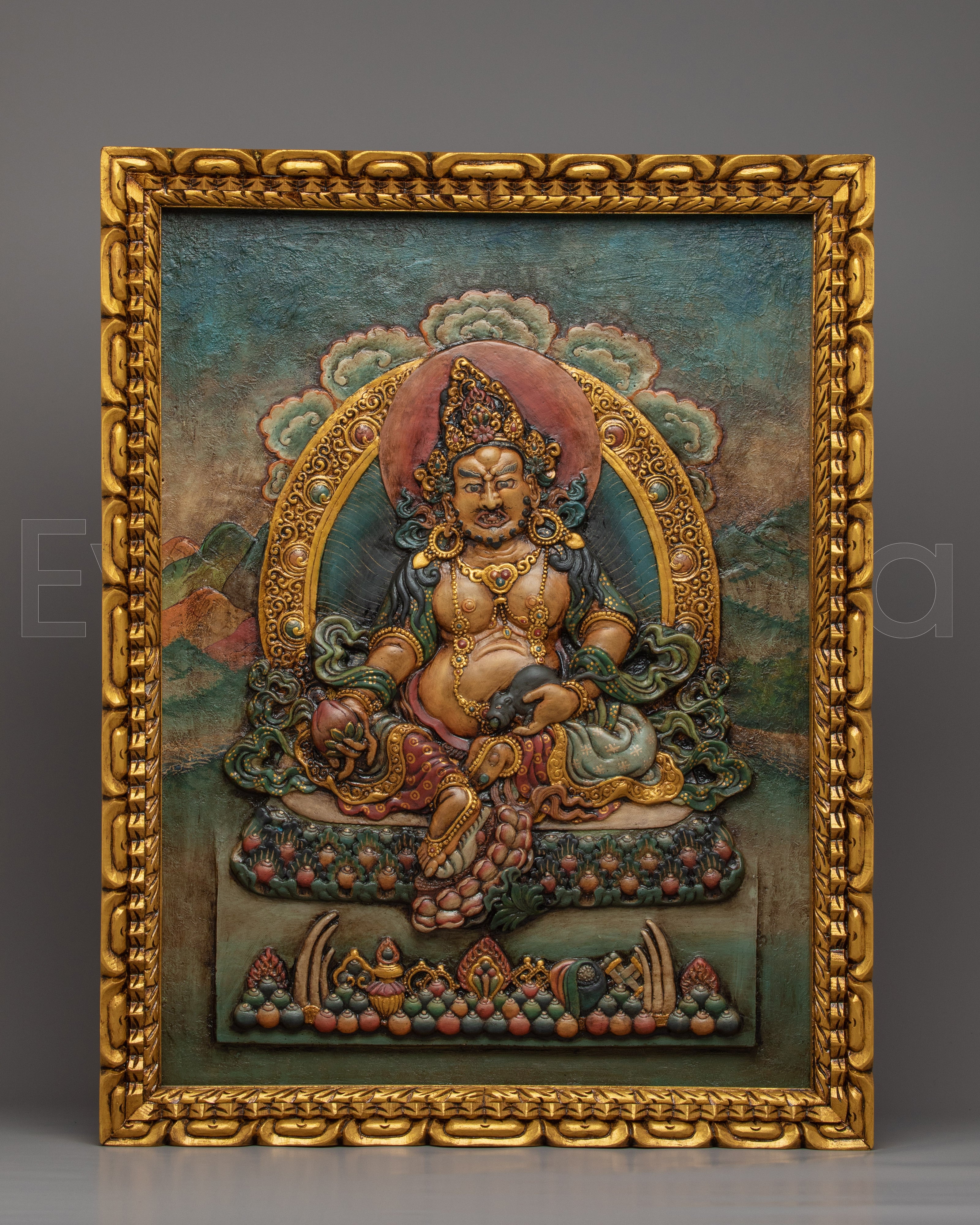 Wooden Thangka