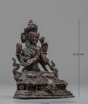The Buddhist Deity of Mercy Chenrezig Statue | Radiating Compassion and Spiritual Blessings