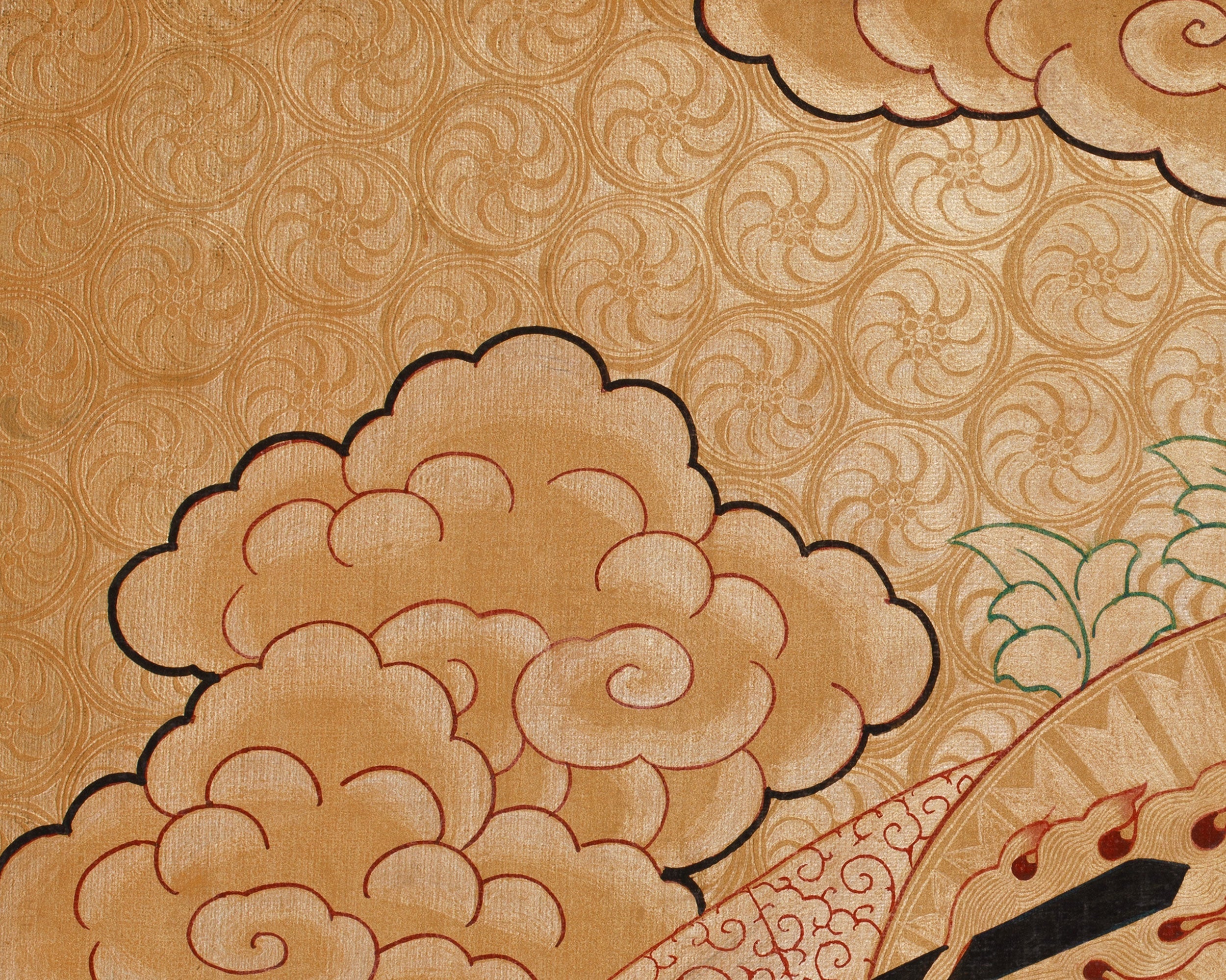 Buddhist Deity Manjushri Thangka | Wisdom Sword Protector