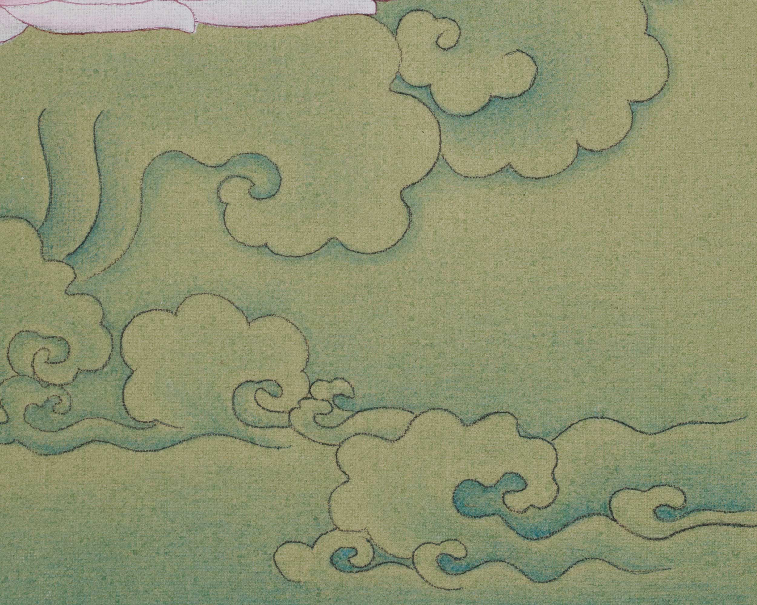 Long Life Deity White Tara Thangka | Seven-Eyed Deity | Sita Tara Artwork