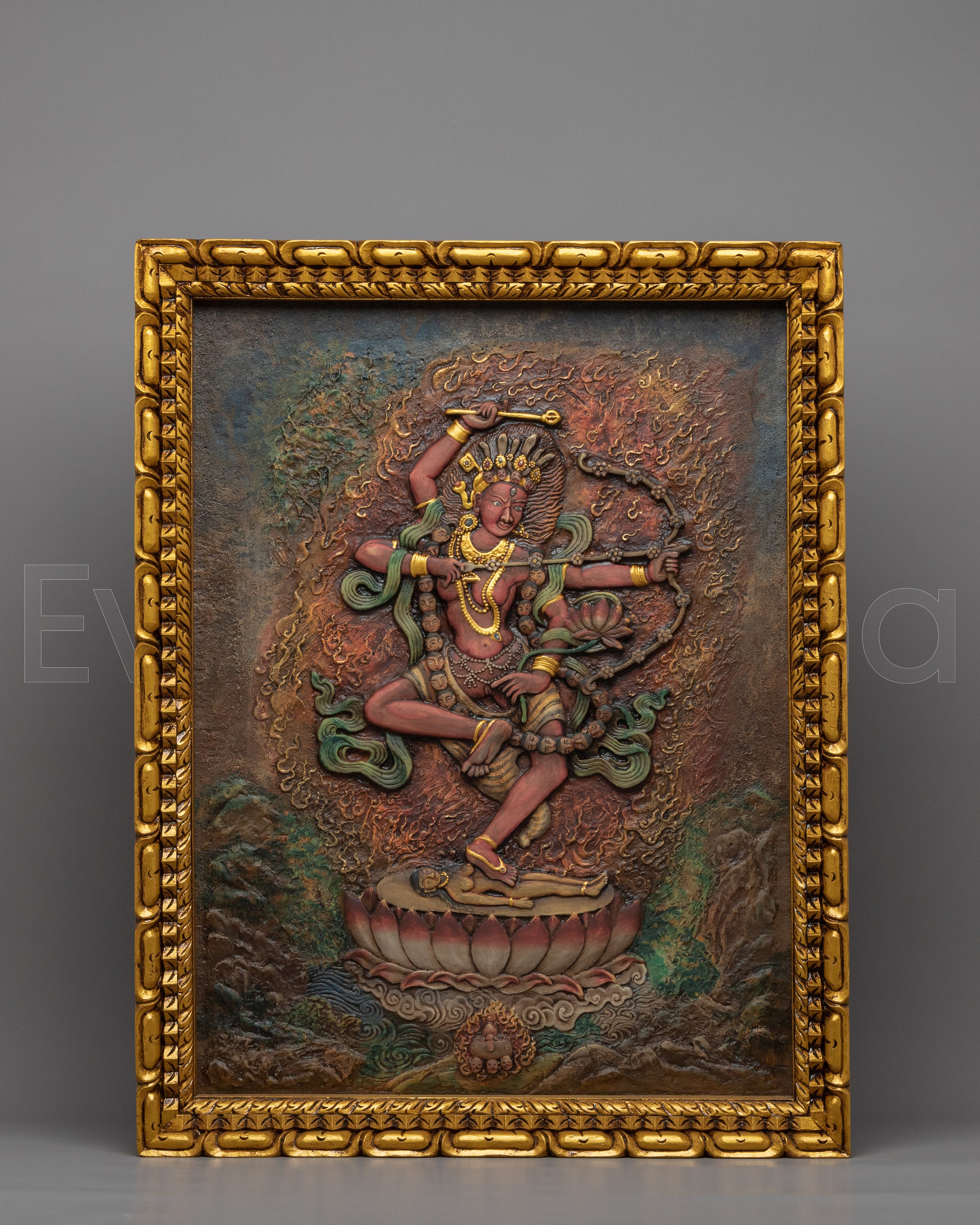 Wooden Kurukulla Thangka 