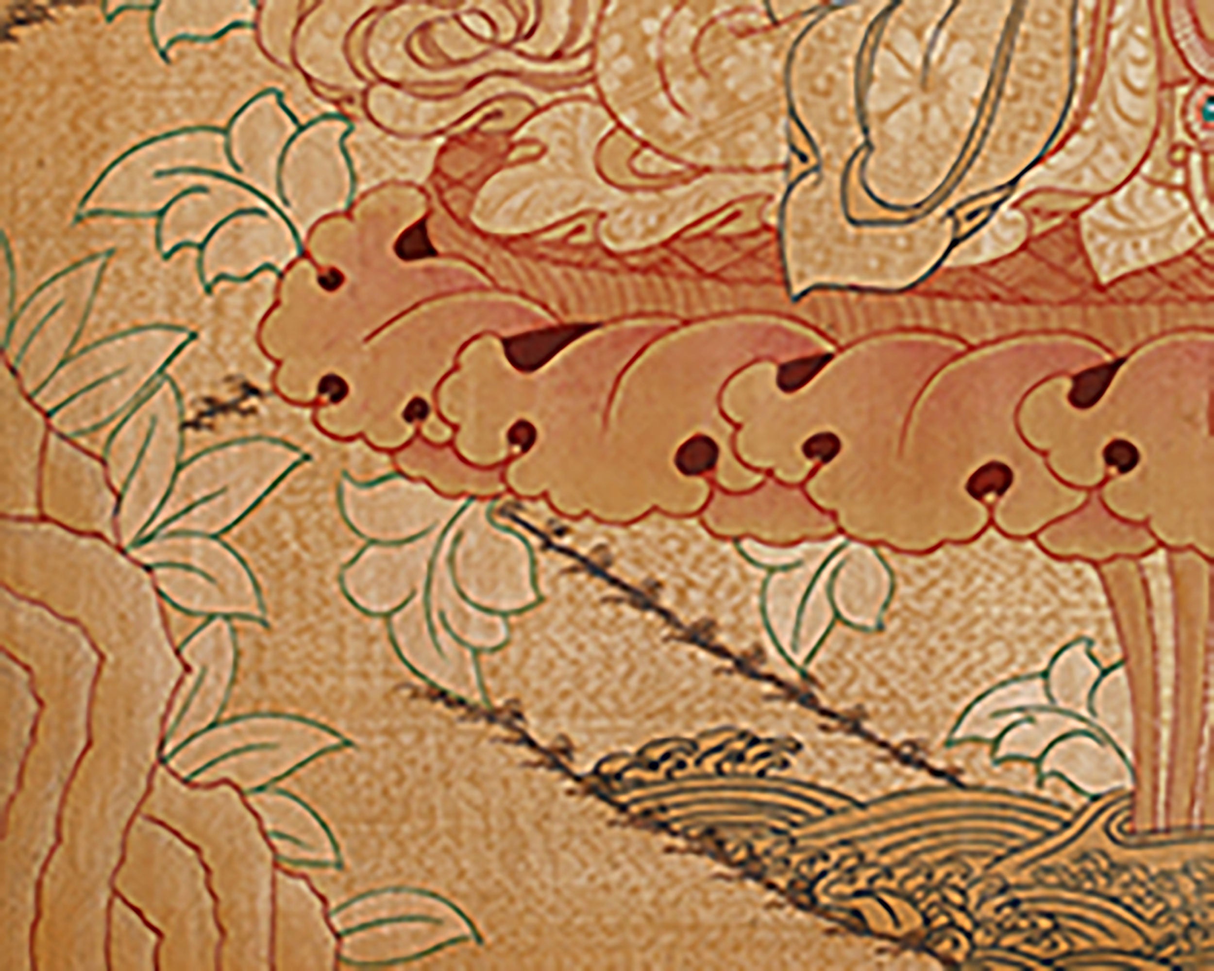 Buddhist Deity Manjushri Thangka | Wisdom Sword Protector
