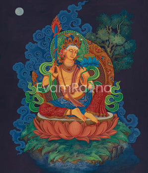 Canvas Print of Manjushri Bodhisattva |