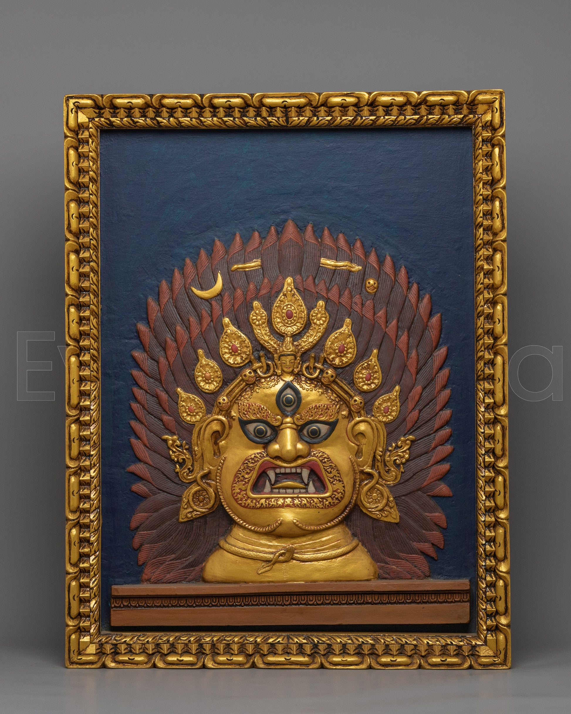 Bhairav face Thangka