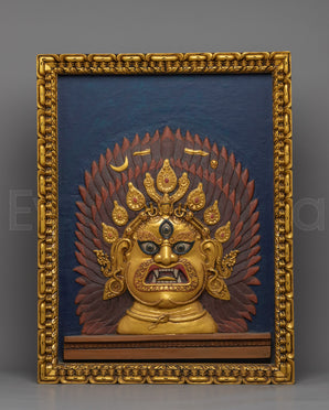 Bhairav face Thangka