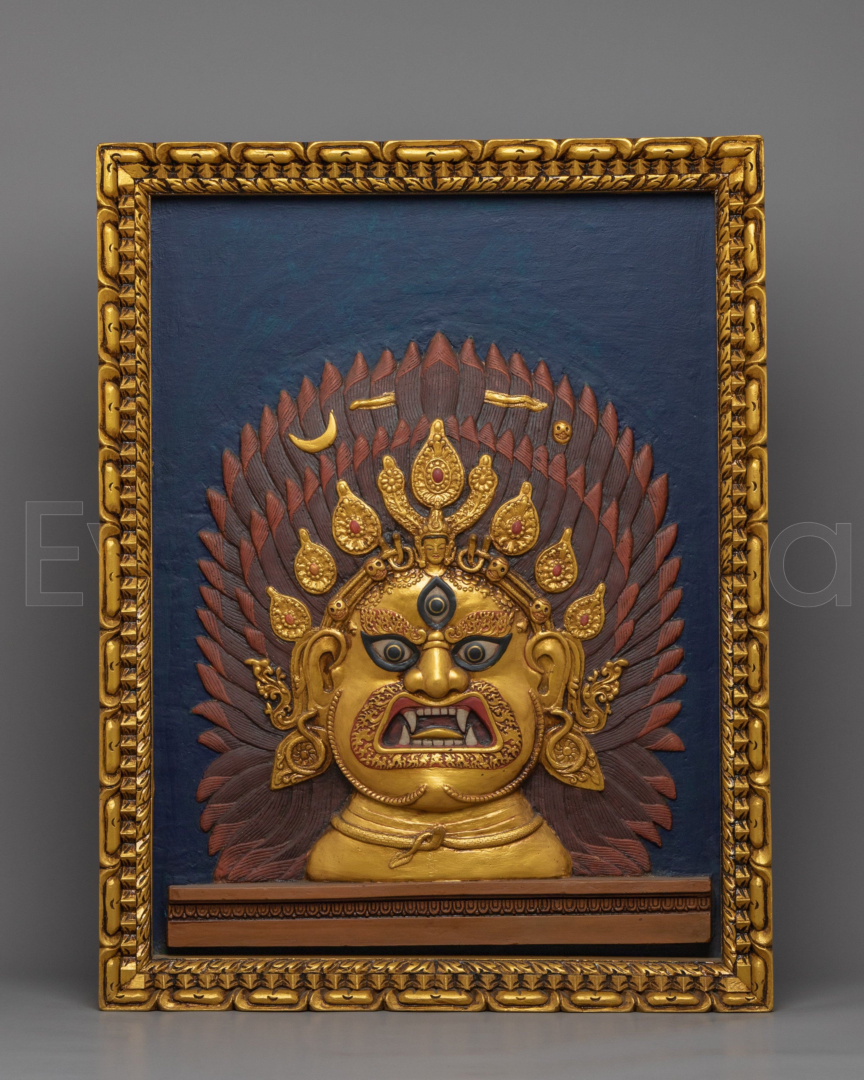 Bhairav face Thangka