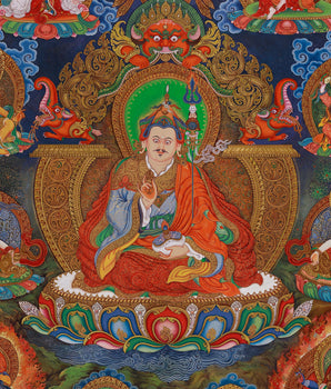 Guru Rinpoche Thangka Print | Eight Manifestations of Padmasambhava