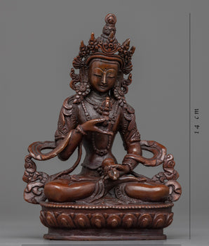 Hand-Carved Vajrasattva Statue | Traditional Tibetan Style Buddhist Statue