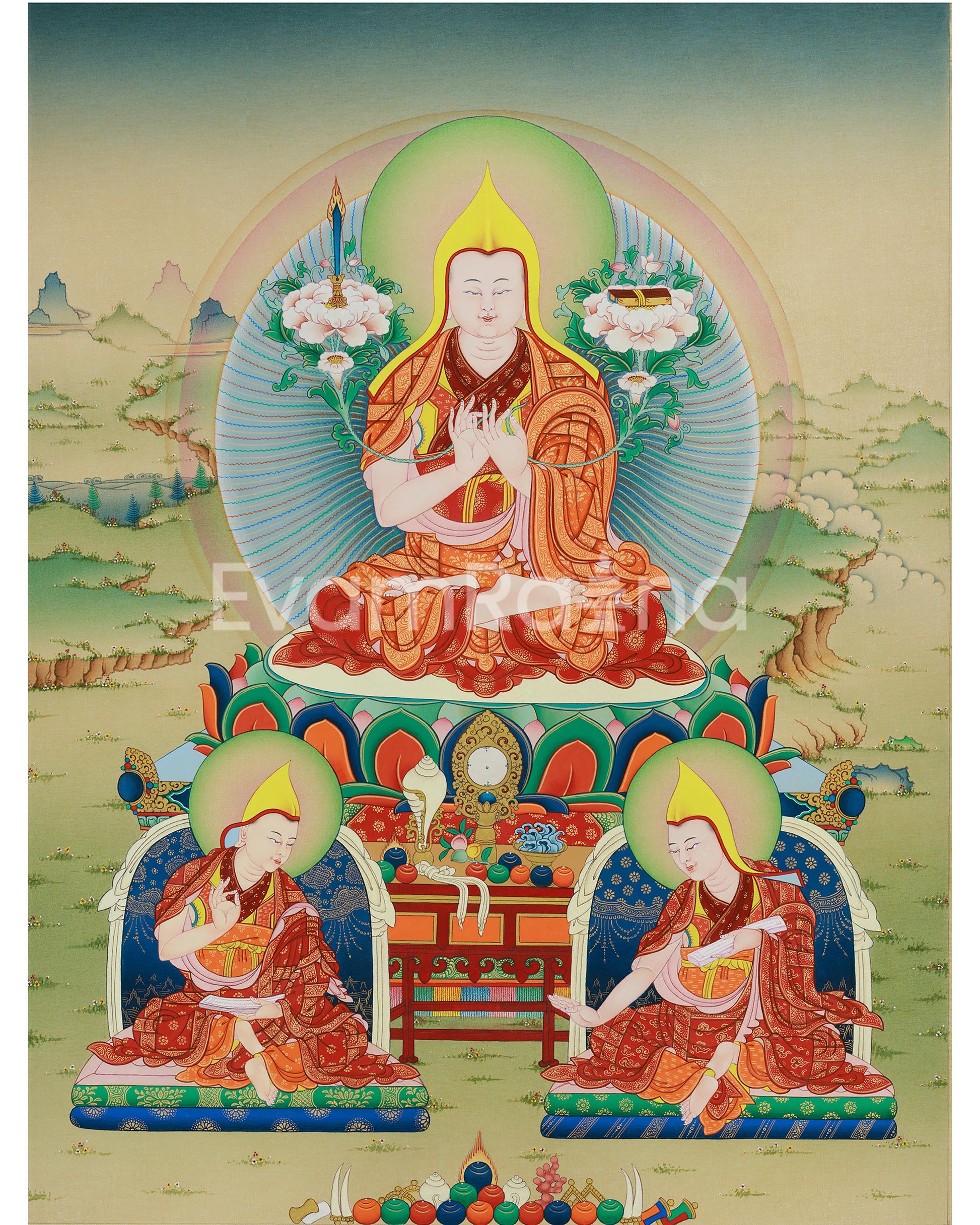 tsongkhapa-and-disciples-thangka