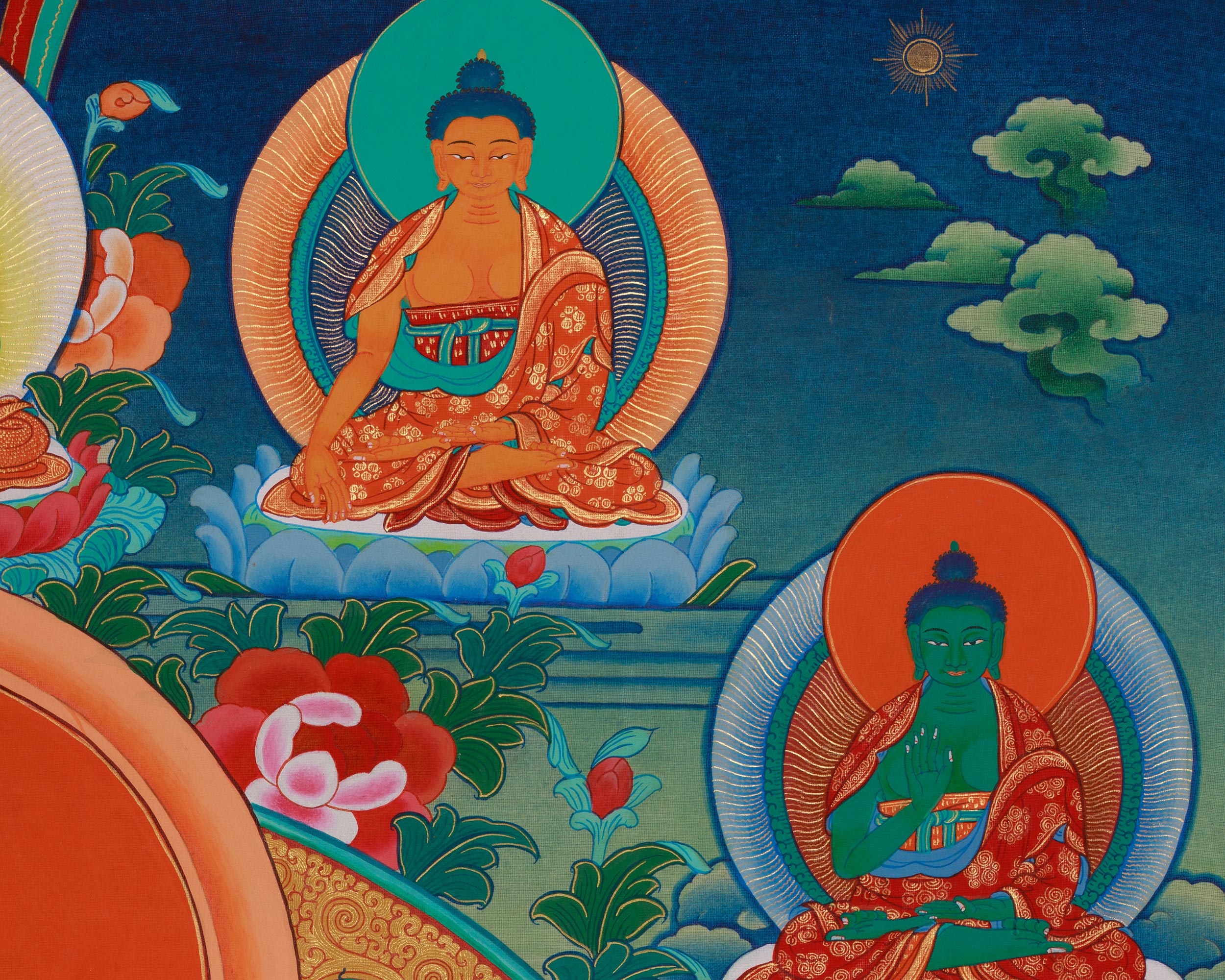 Sacred Goddess Green Tara Thangka | Compassion and Protection Deity