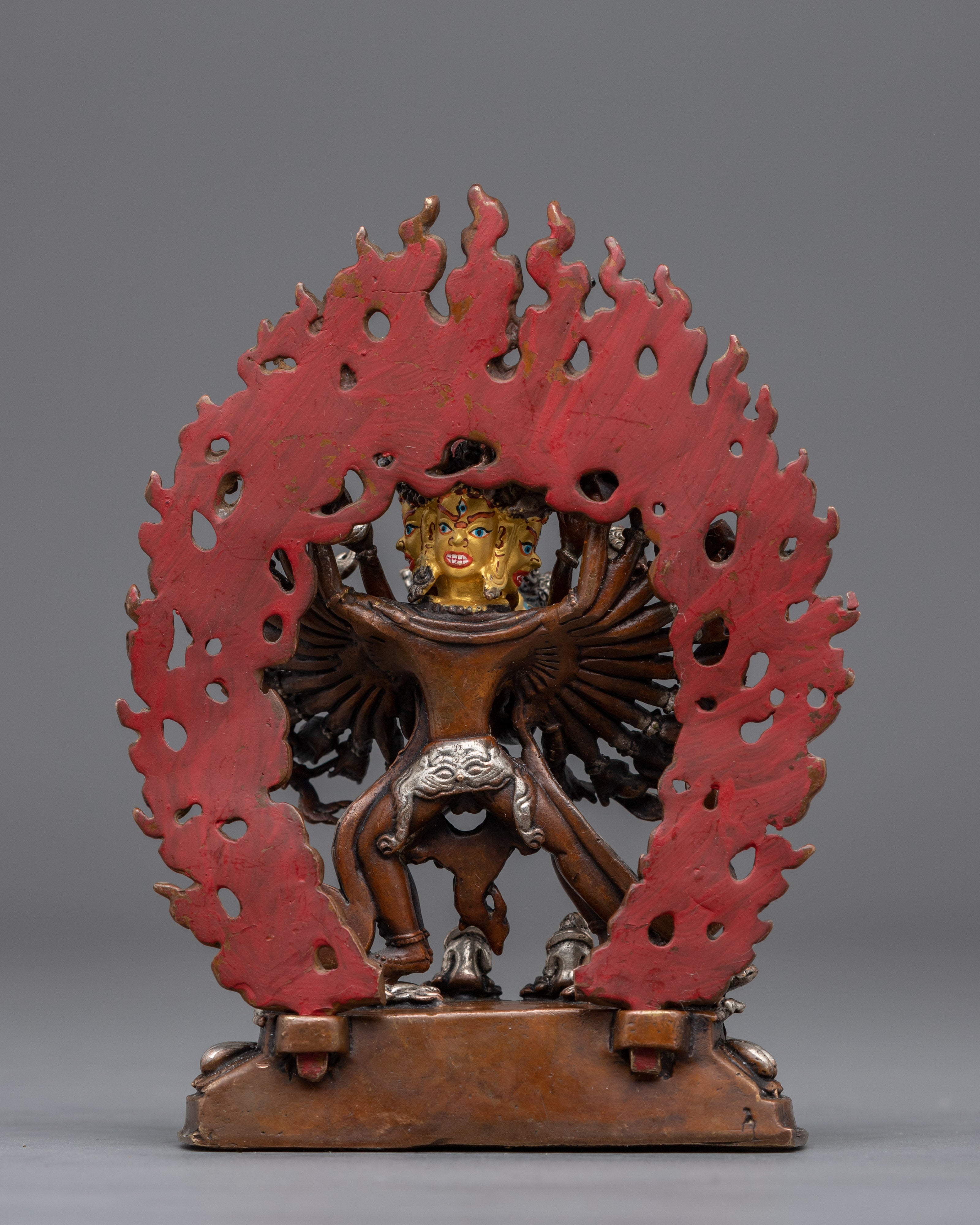 Tibetan Buddhist Kalachakra Sculpture | Symbolizing the Ability to Handle All Situations
