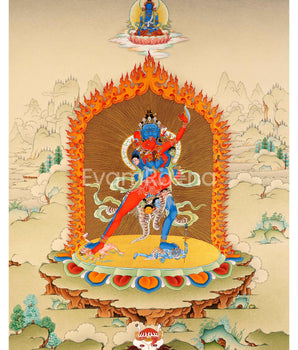 2 Armed Chakrasamvara Thangka Print