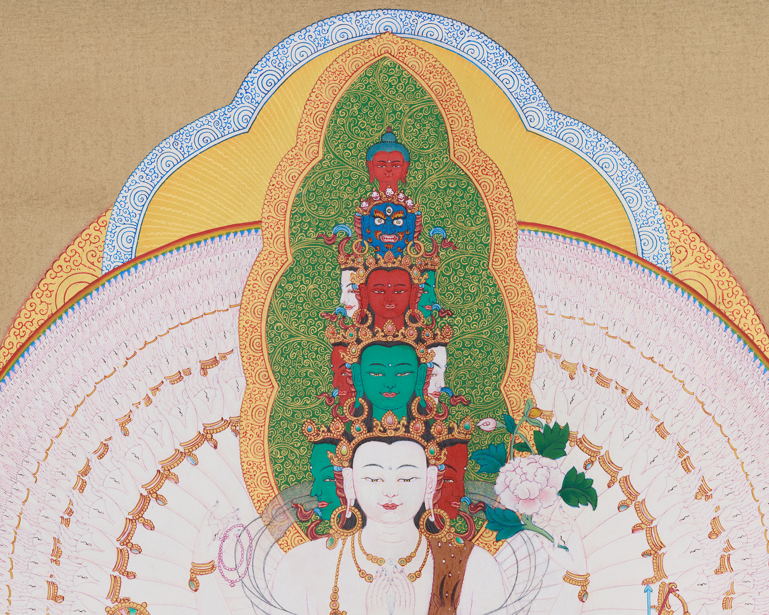 Buddha Avalokiteshvara | Spiritual Artwork of the Bodhisattva Who Alleviates Suffering
