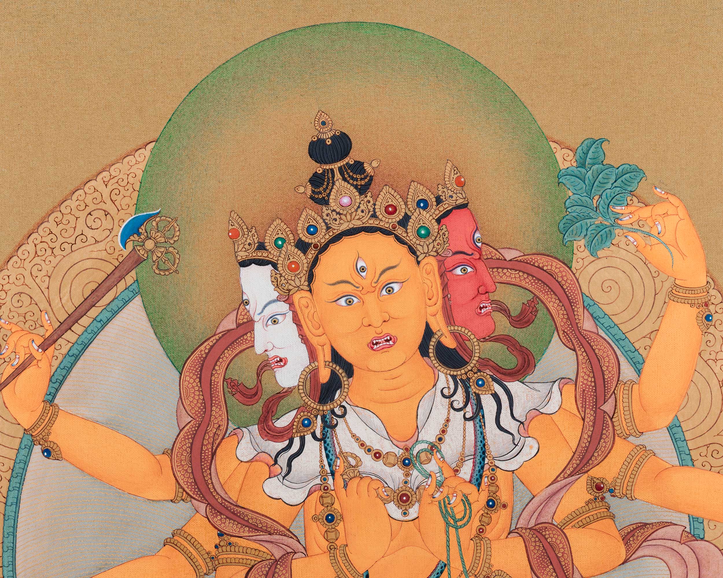 High-Quality Parnashavari Canvas Print | The Forest Goddess