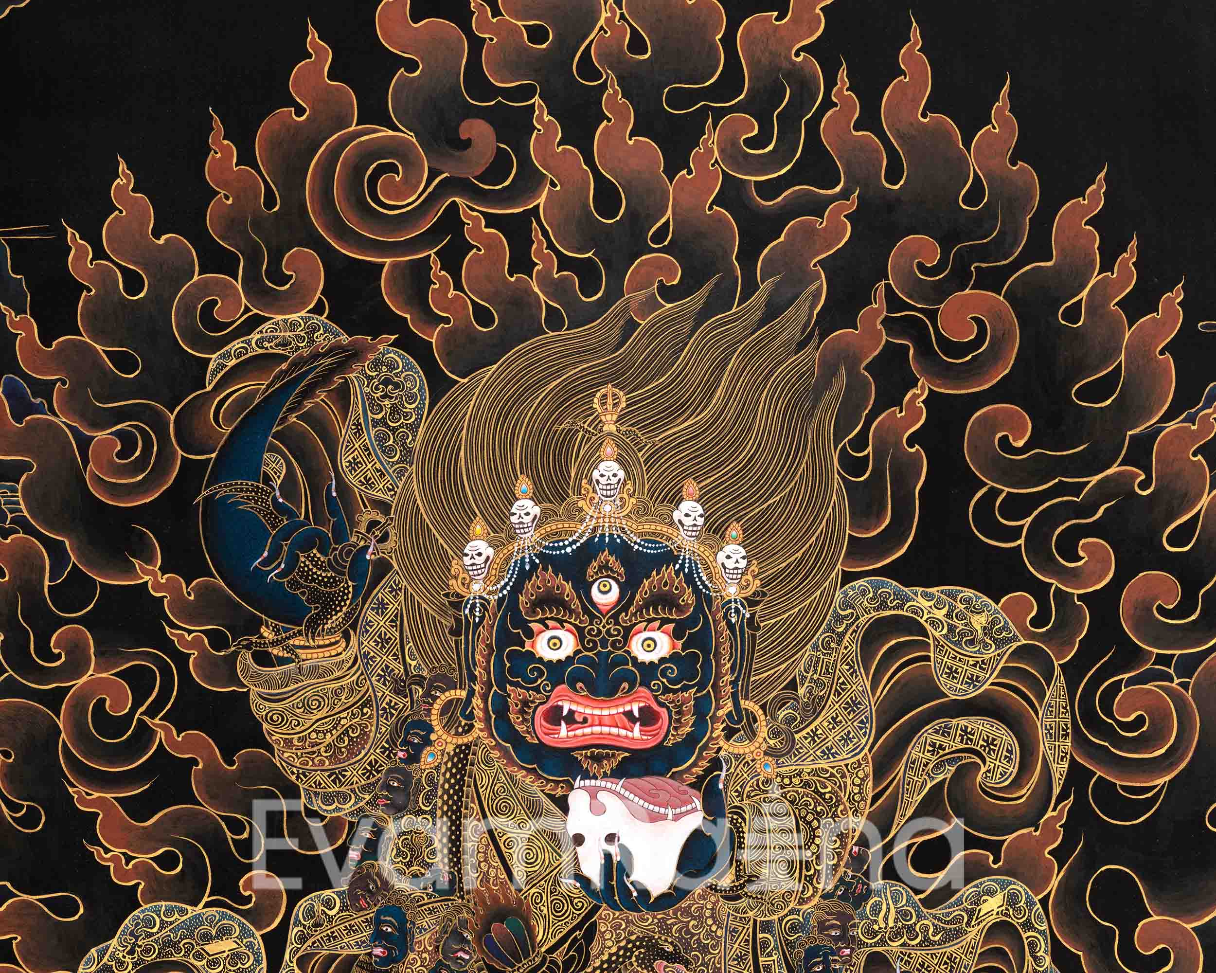 Mahakala Bernagchen Thangka | A Symbol of Protection and Power In Tibetan Buddhism