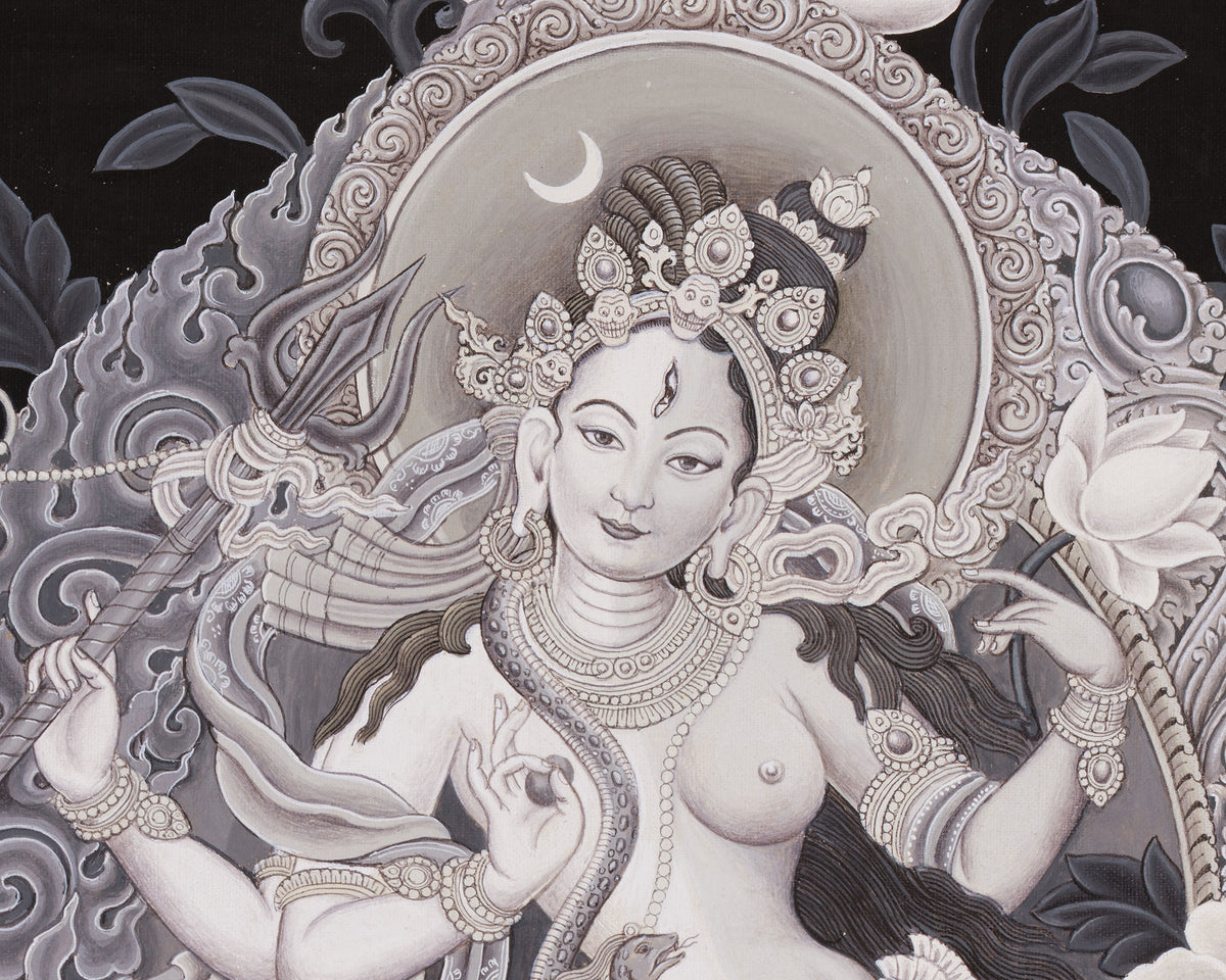 Ardhanarishvara Thangka | The Union of Shiva and Shakti