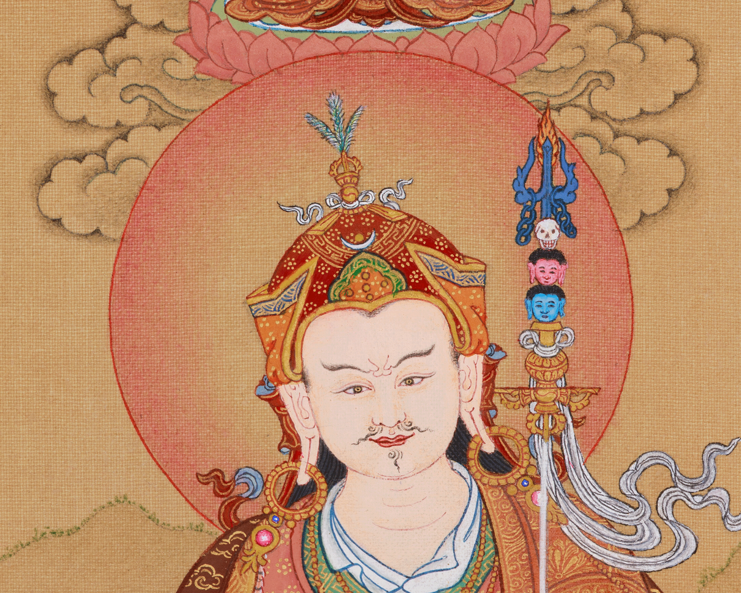 Guru Rinpoche With Amitabha | Lotus Born Guru | LHASA Hues