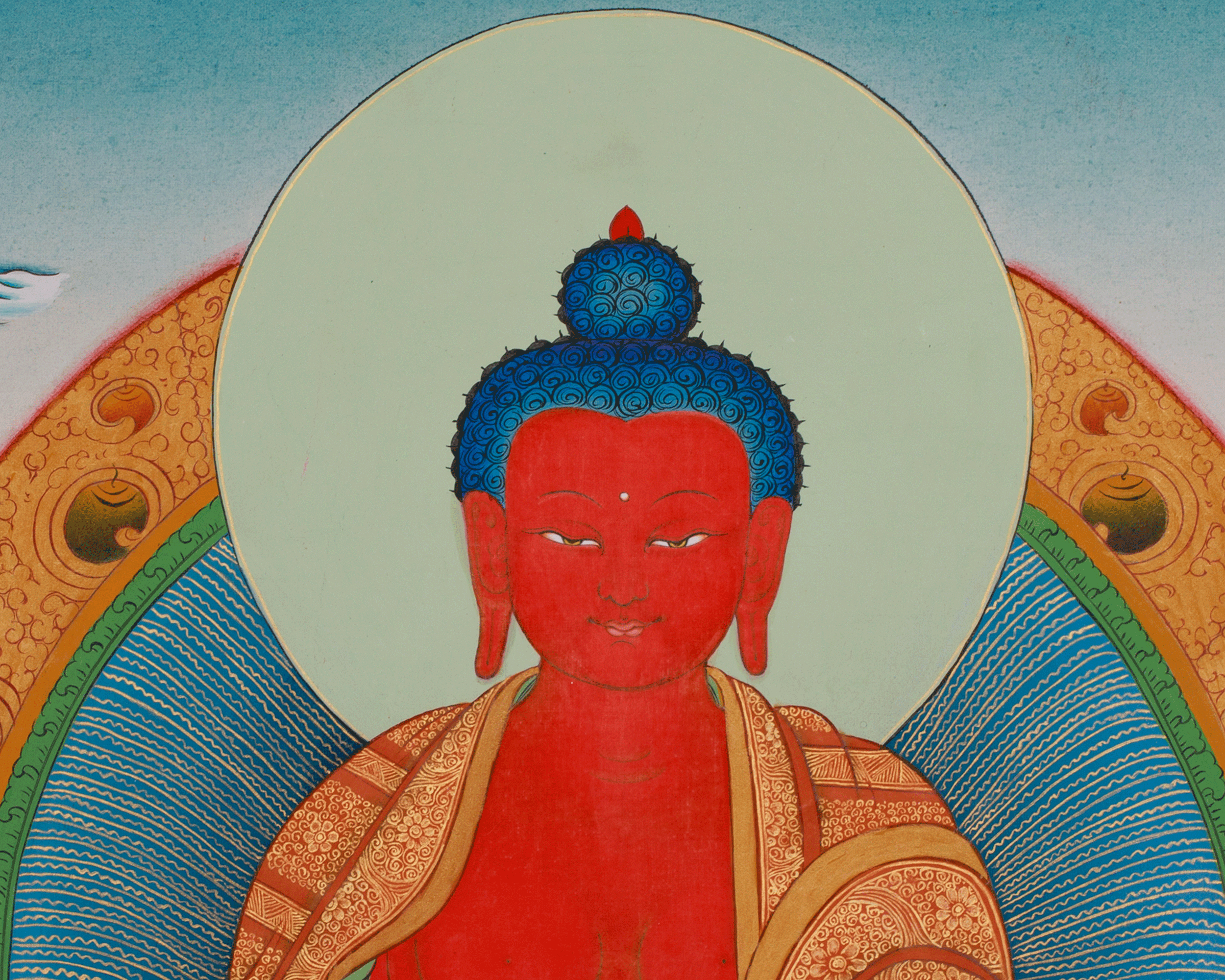 Amitabha Buddha Sacred Art | Infinite Light | Pure Land Buddha | Wisdom Deity