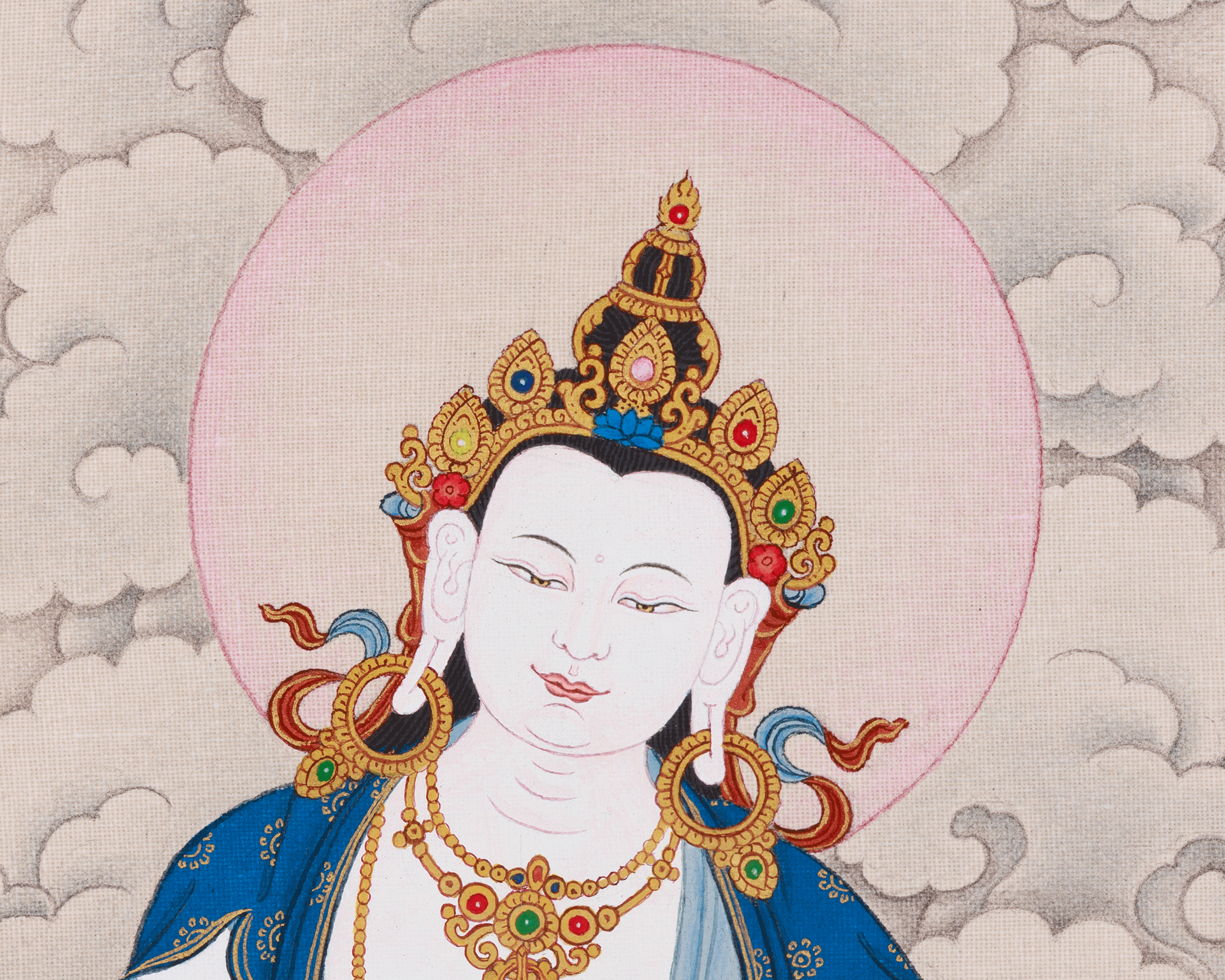 Vajrasattva Meditation Thangka | A Divine Symbol of Purification and Inner Peace