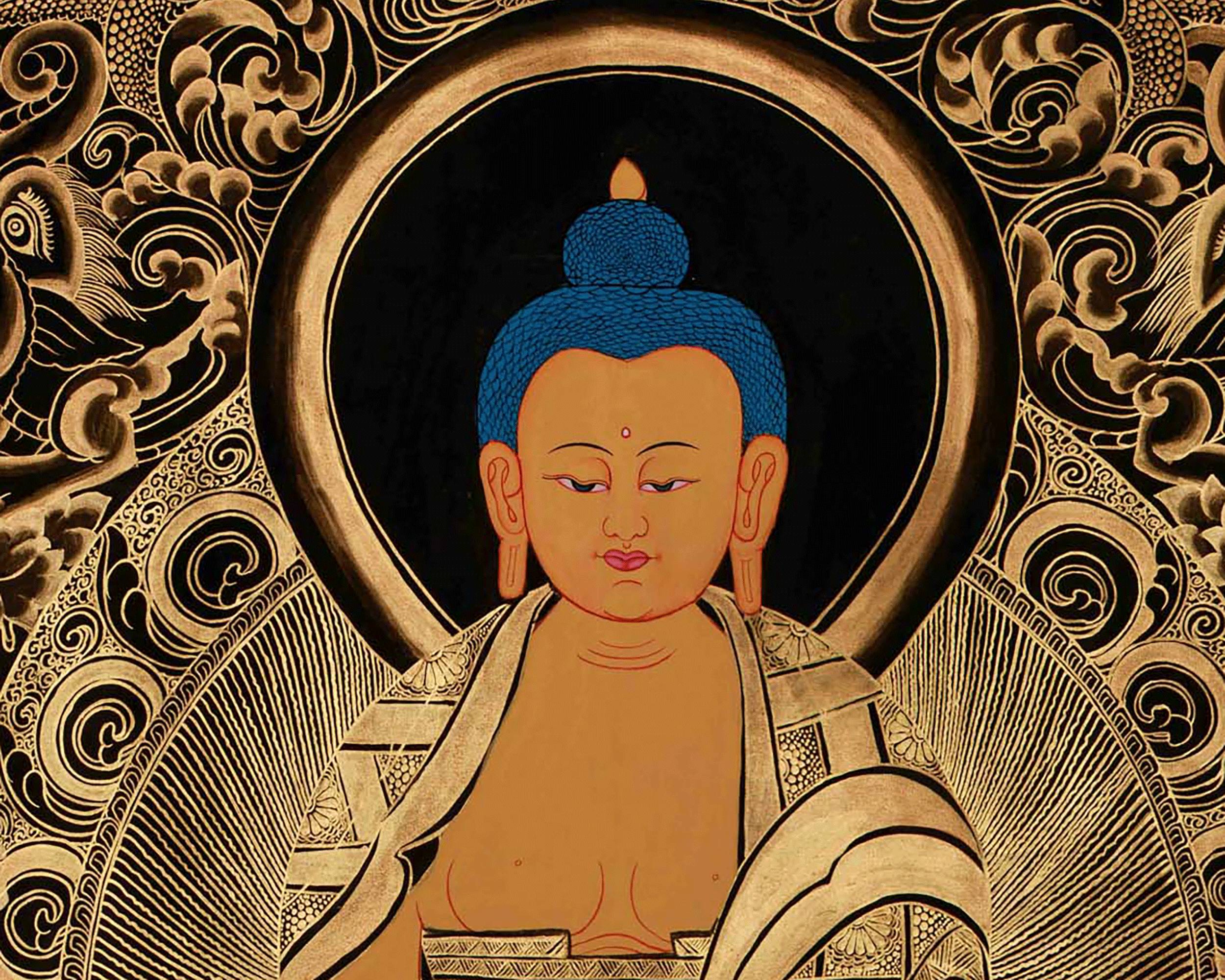 Buddha’s Life Story Thangka | A Timeless Representation of Spiritual Transformation