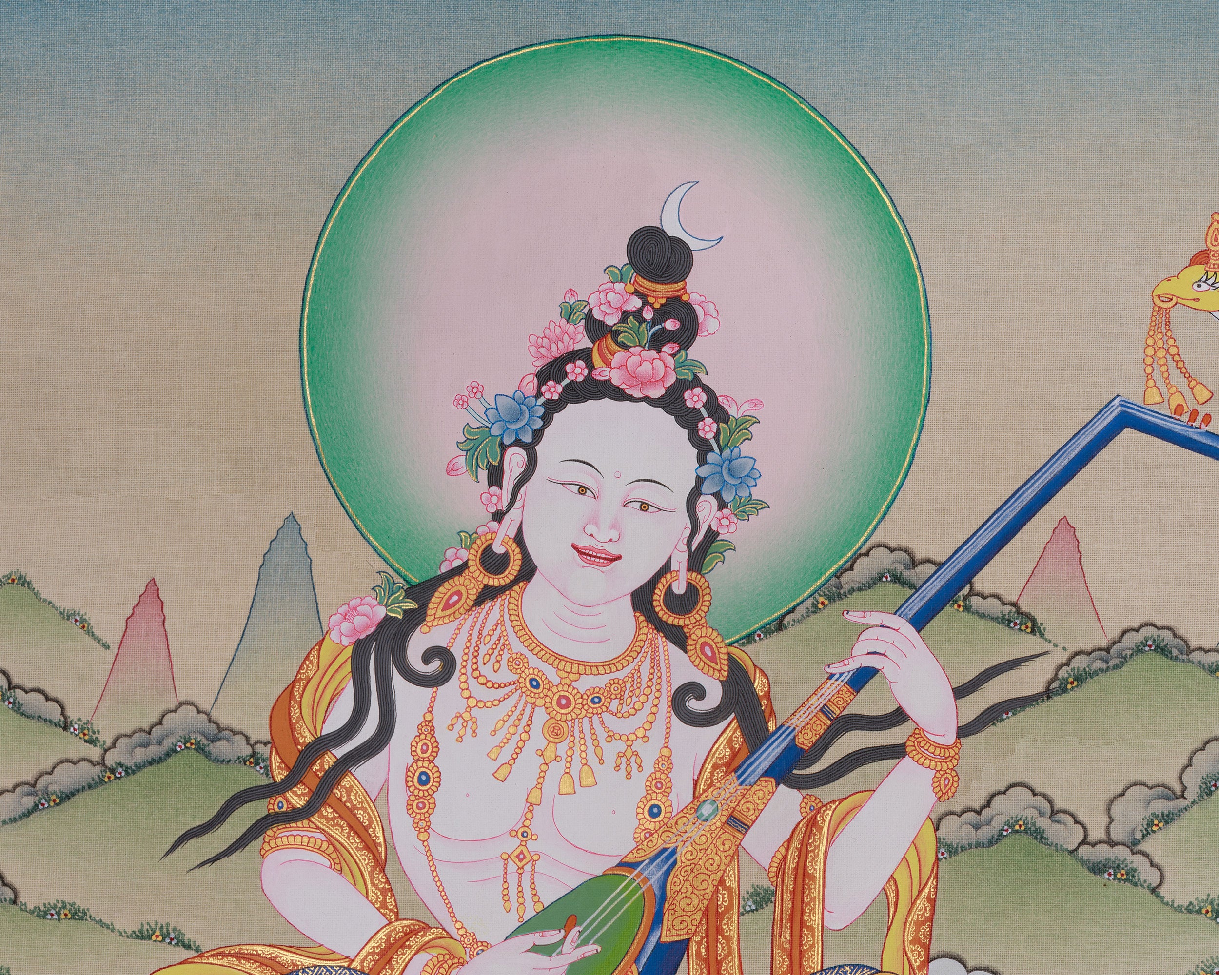 Sacred Saraswati Artwork | Wisdom and Knowledge Deity