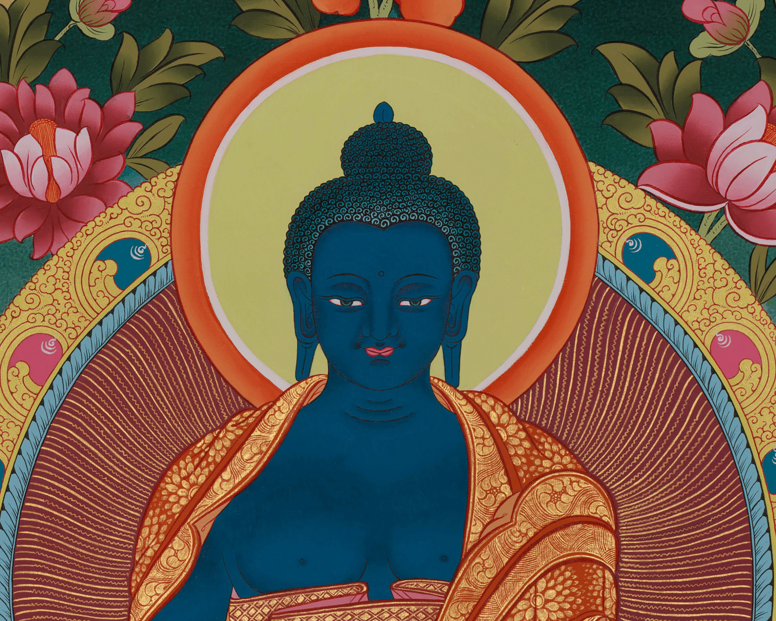 Buddha for Health, Medicine Buddha Thangka | Bhaisajyaguru Art