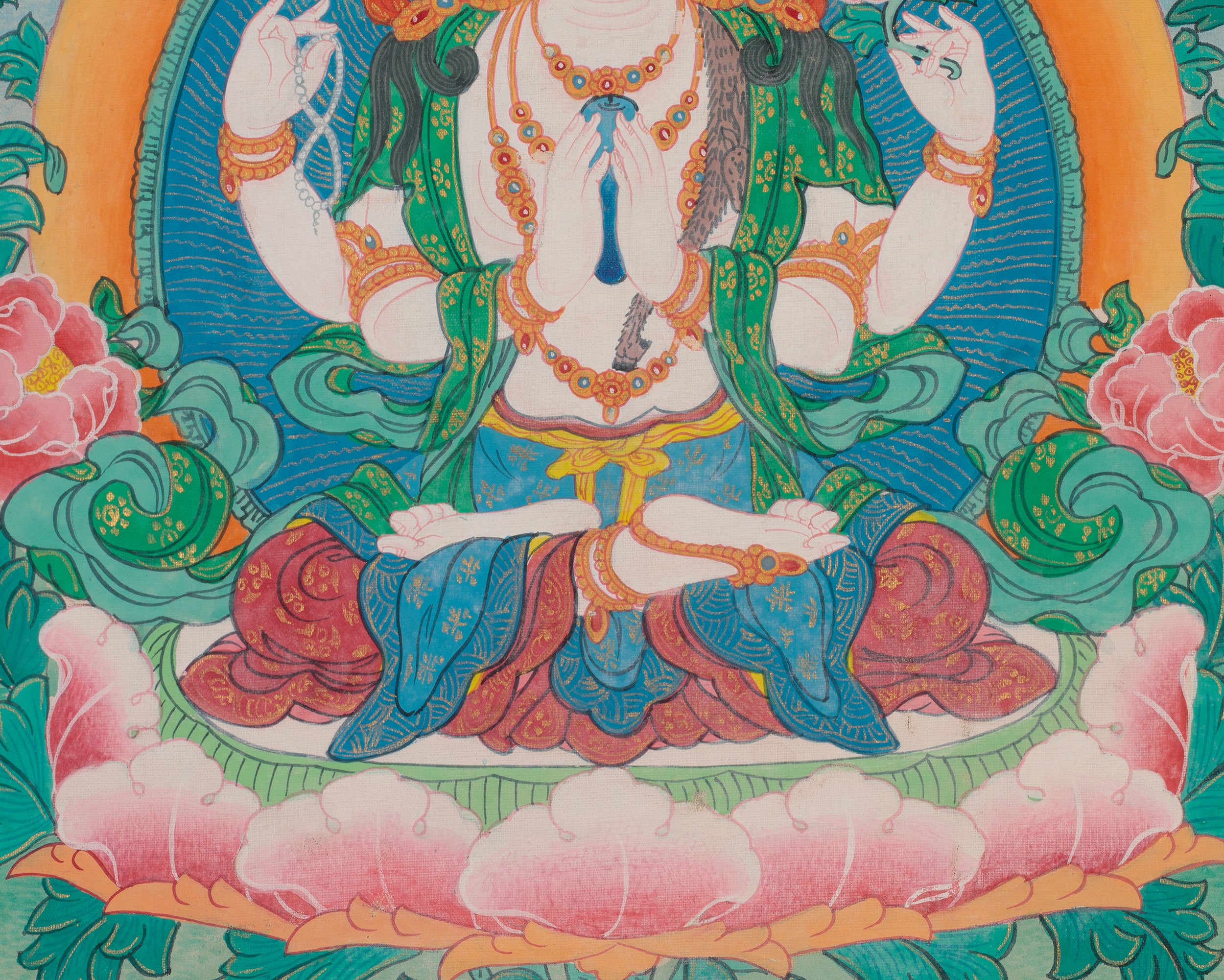 Chenrezig Bodhisattva of Great Compassion | 4 Armed Avalokiteshvara