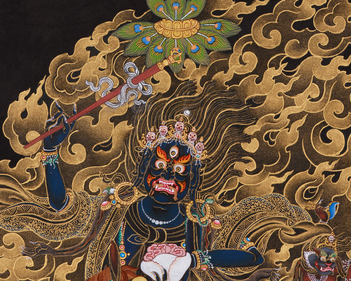 Wrathful Palden Lhamo Thangka | Tibetan Powerful Protector