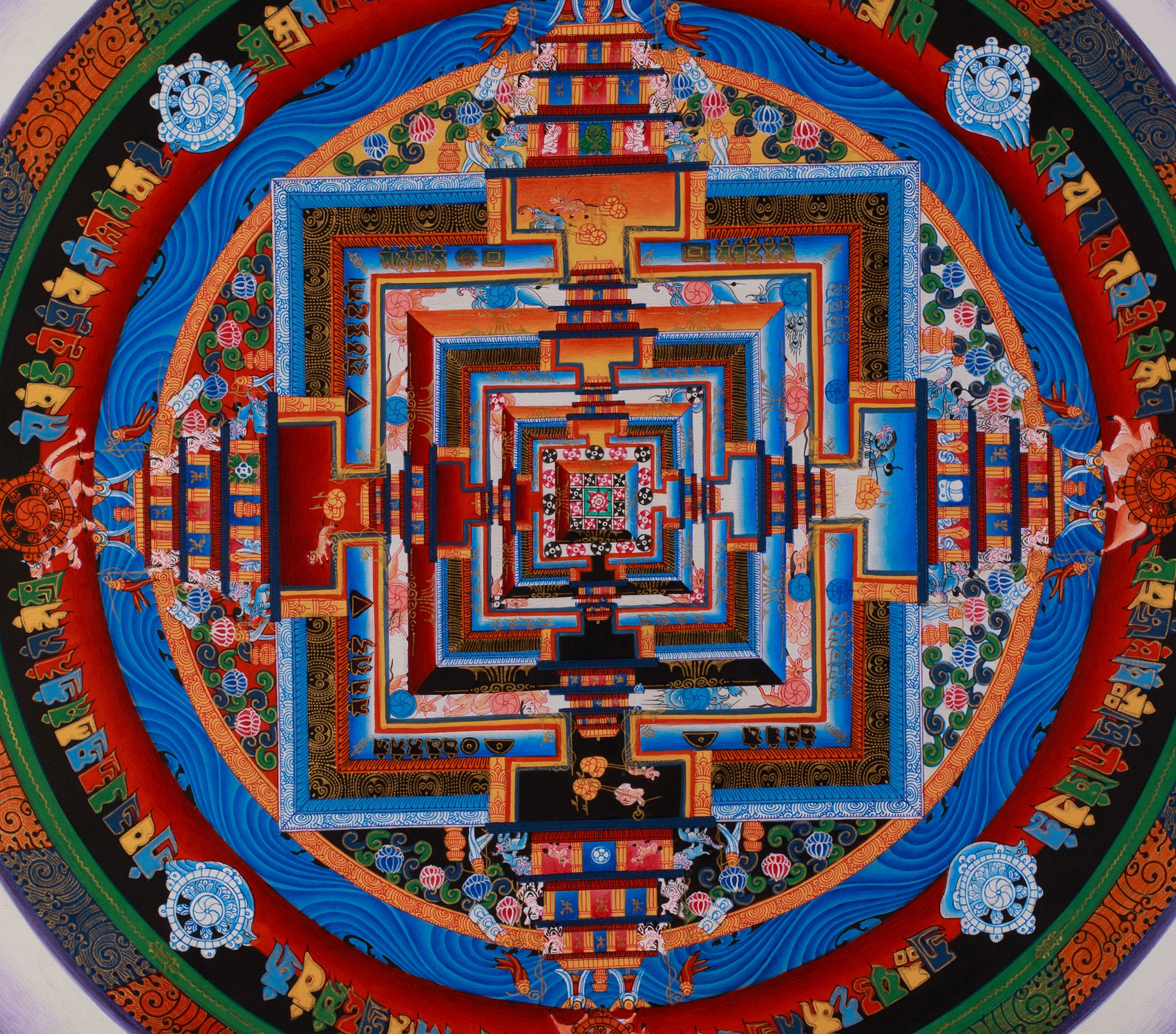 Kalachakra Mandala Traditional Art | A Sacred Symbol of Time, Wisdom, and Enlightenment