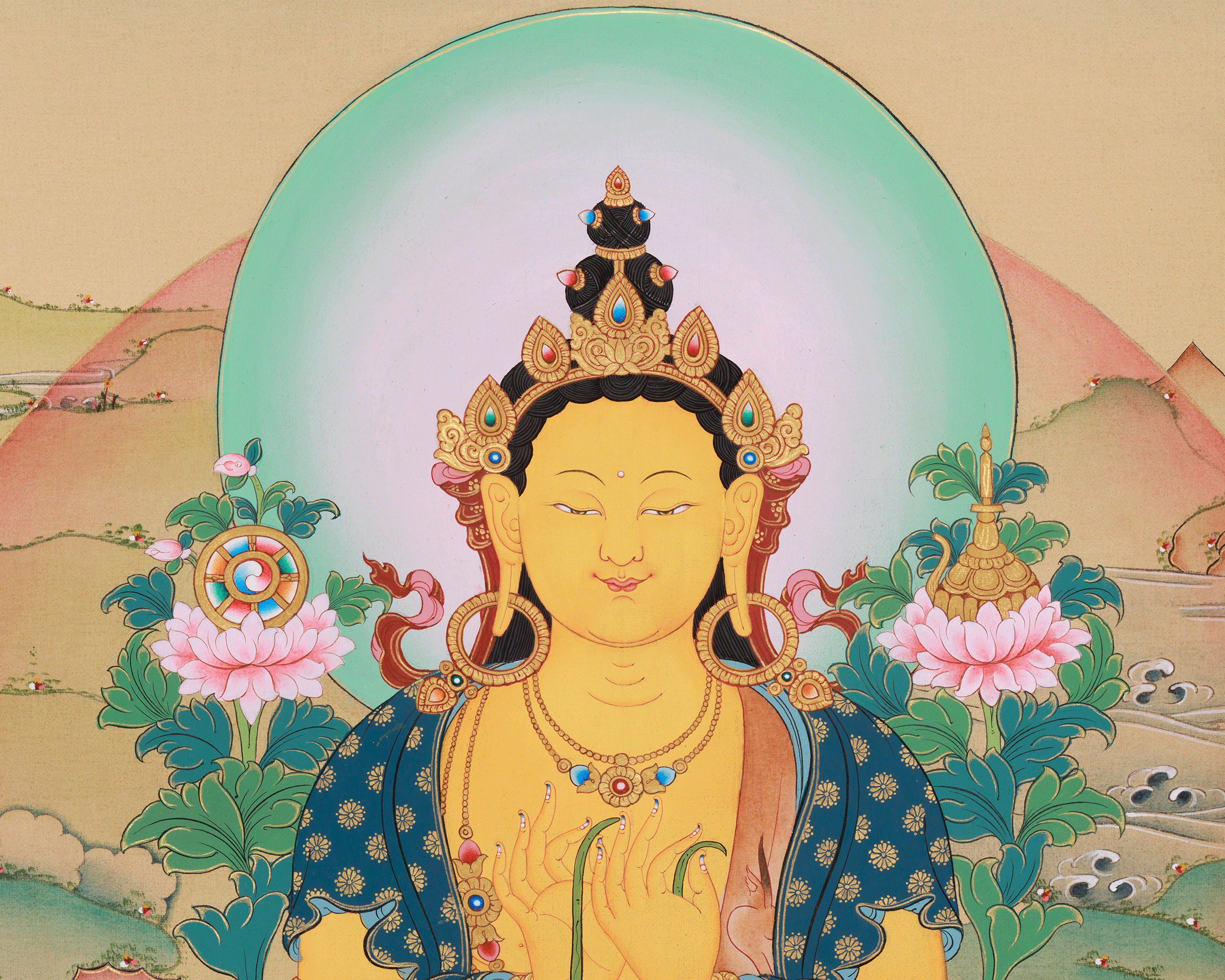 Maitreya Buddha Himalayan Art | Future Buddha | Loving Kindness, and Enlightenment Deity