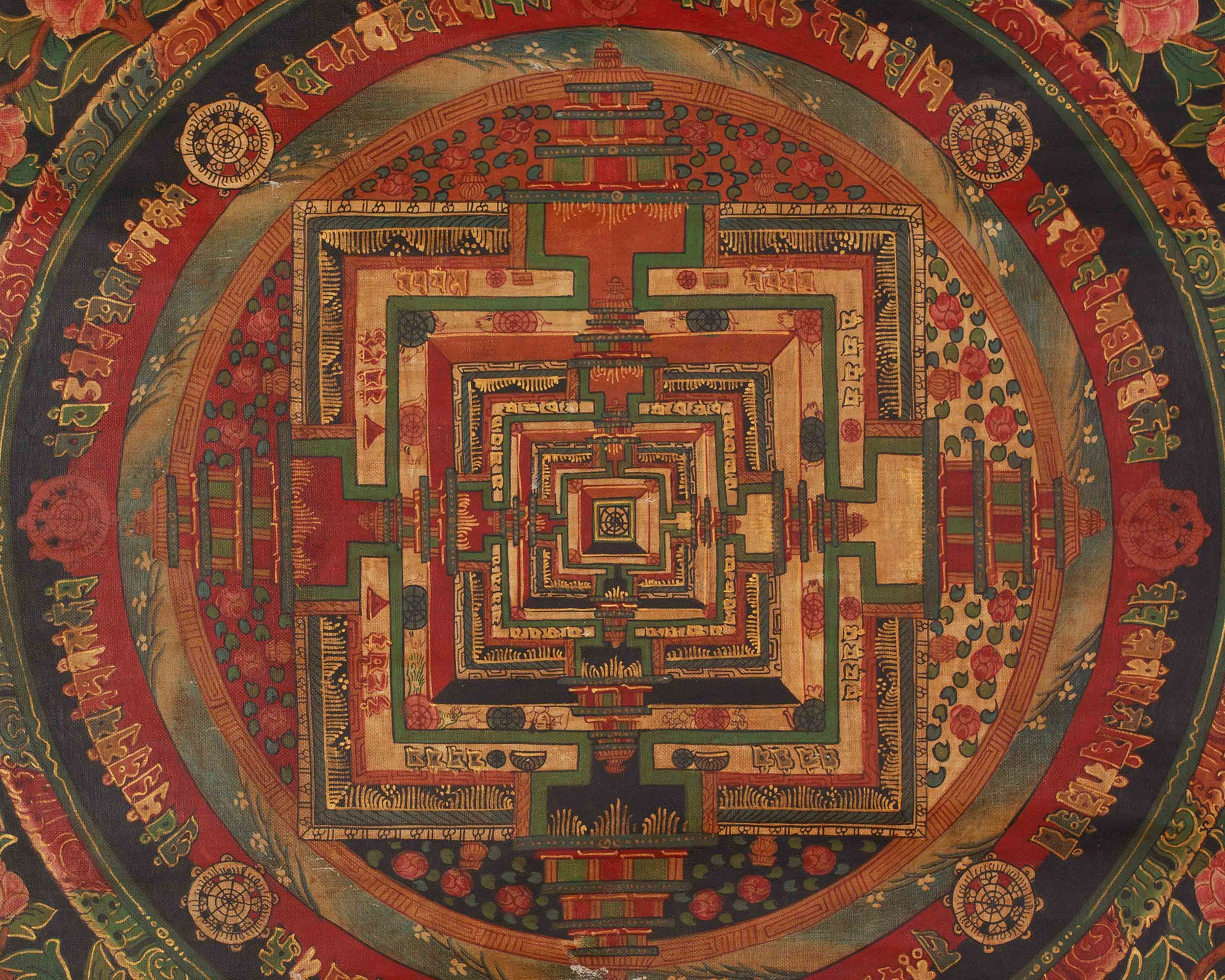 Traditional Kalachakra Mandala Art | Spiritual Harmony | Vajrayana Buddhism