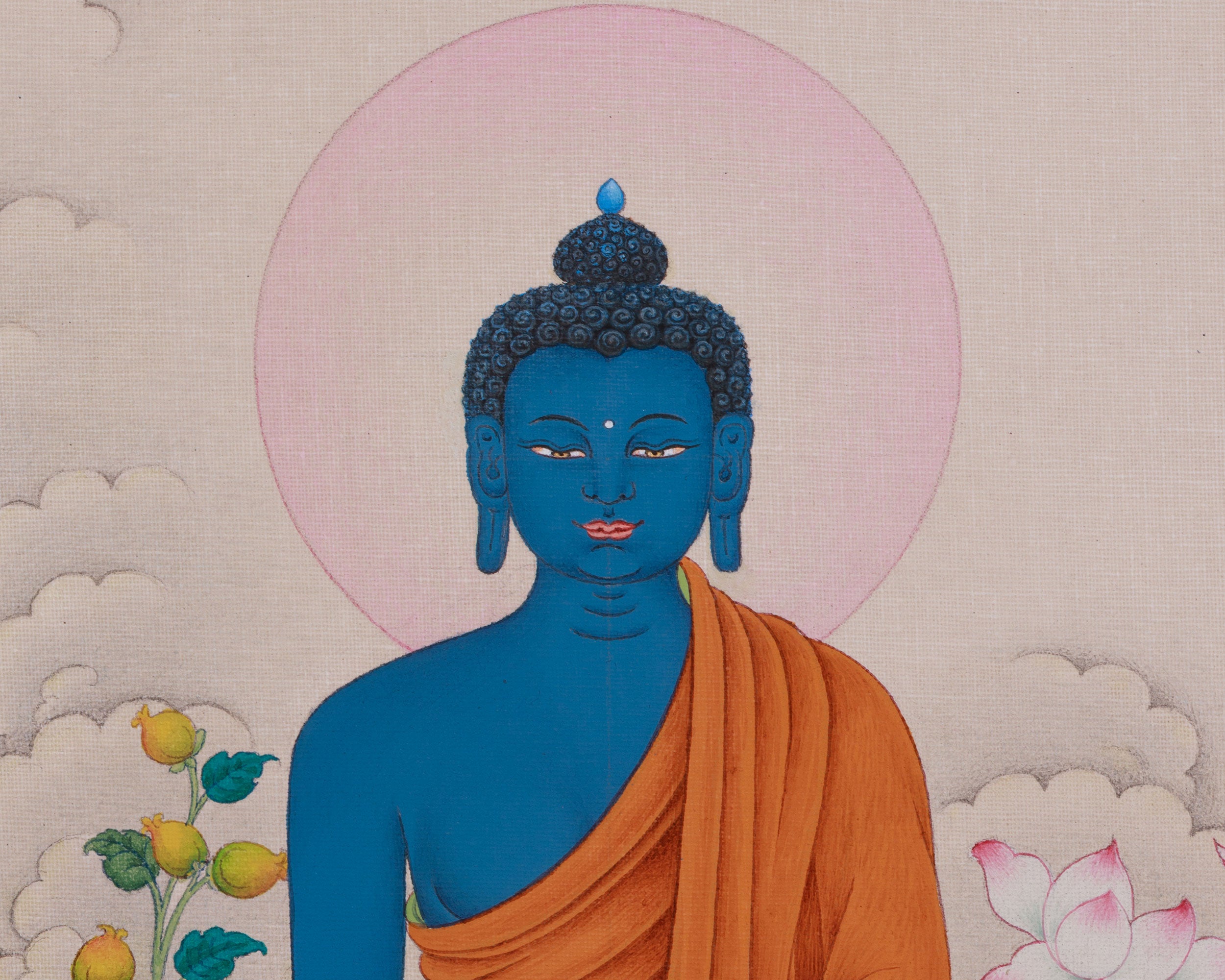 Healing Deity, Medicine Buddha Art | Baisajyaguru Thangka