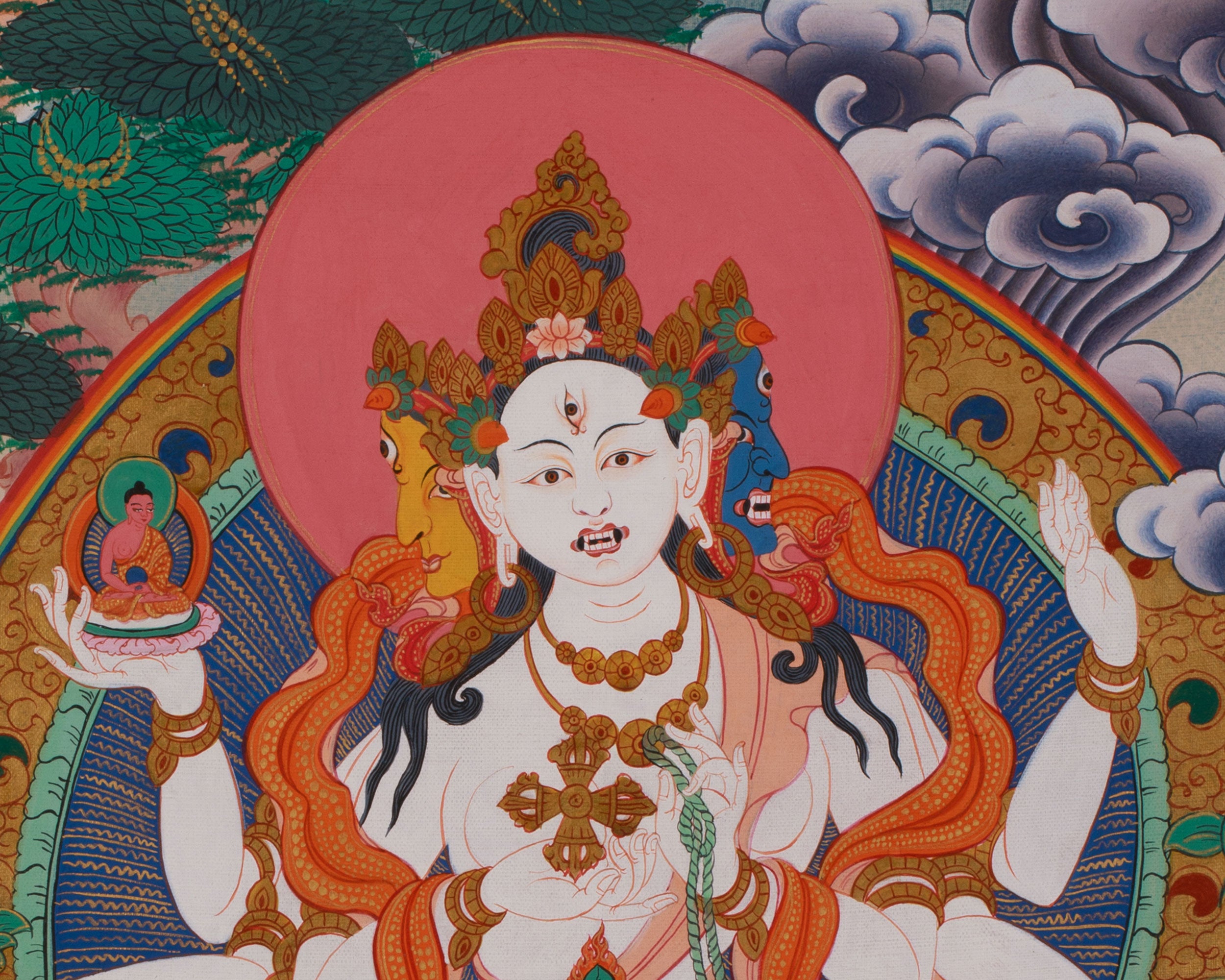 Traditional Thangka of Namgyalma | Buddhist Deity of Longevity