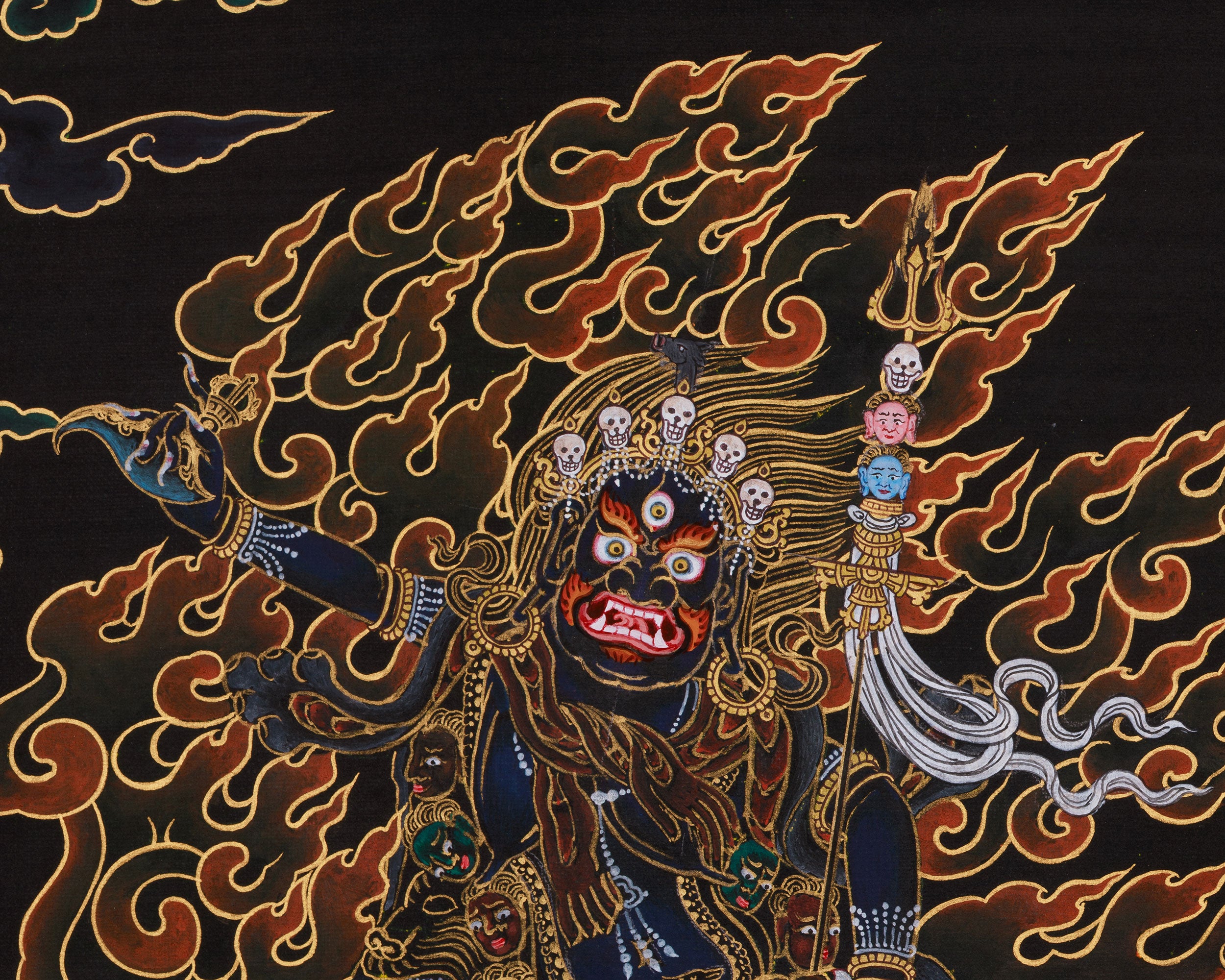 Wrathful Troma Nagmo Thangka | Embodies Transformation and Purification