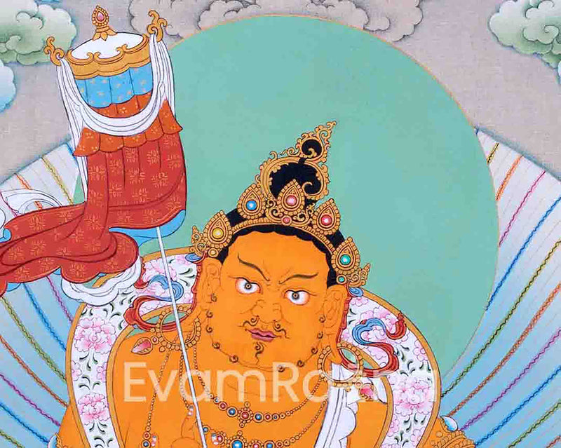 Five Dzambhala Thangka Masterpiece | Painting of Wealth Deity From Enlightenment