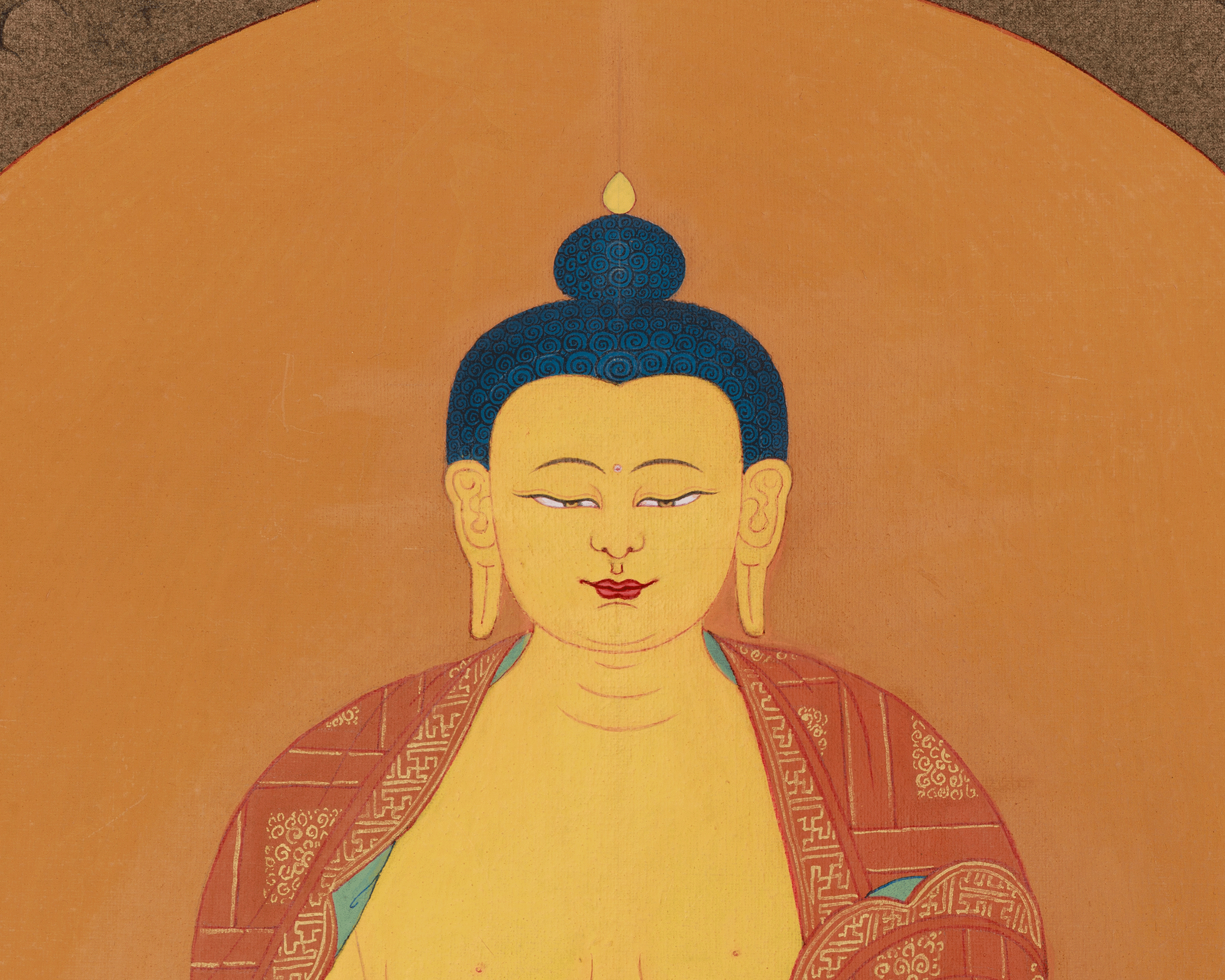 Tibetan Buddha Shakyamuni with Disciples | Siddhartha Gautama | Compassion and Wisdom