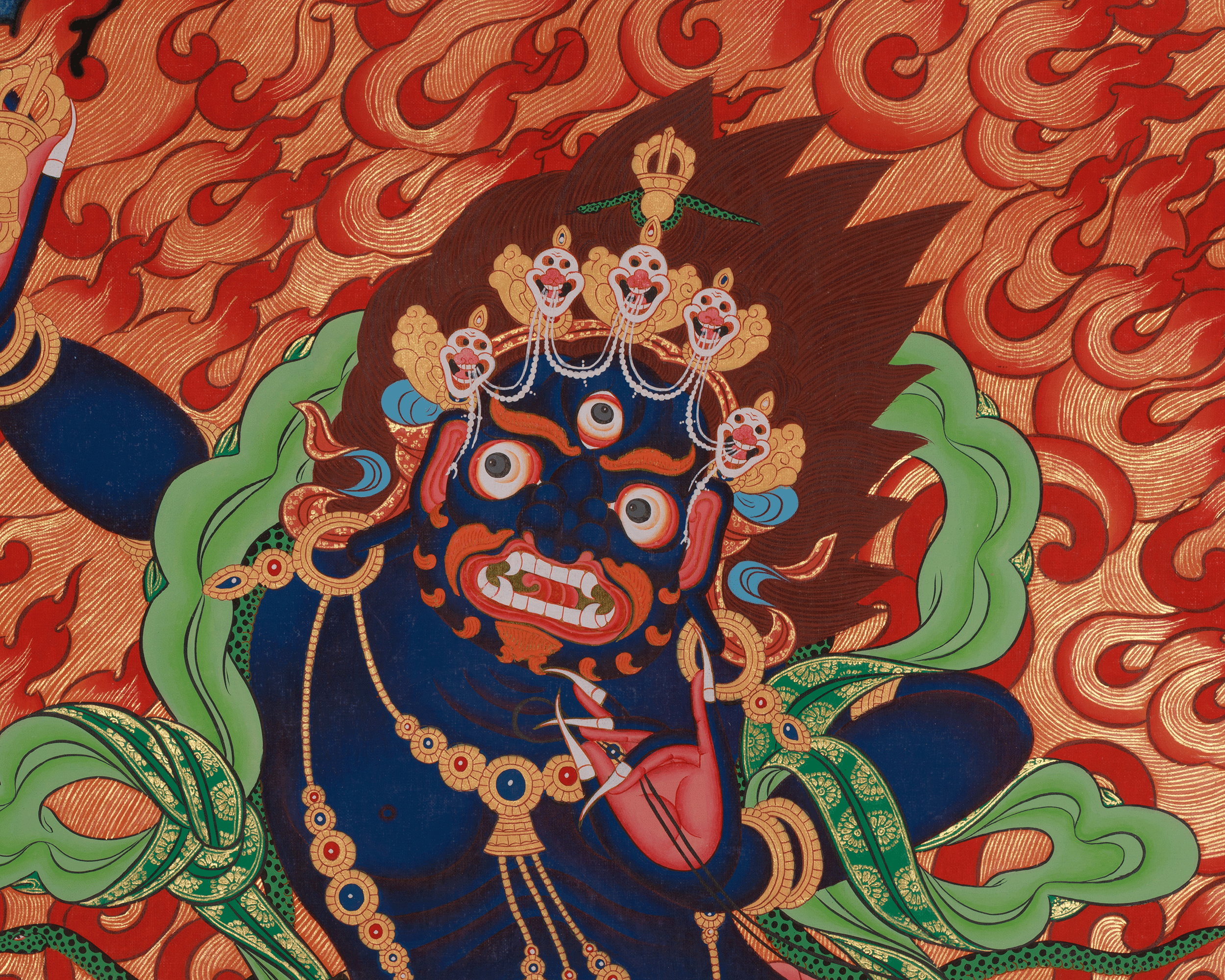 Vajrapani Spiritual Thangka | Revered as a Protector of the Buddha