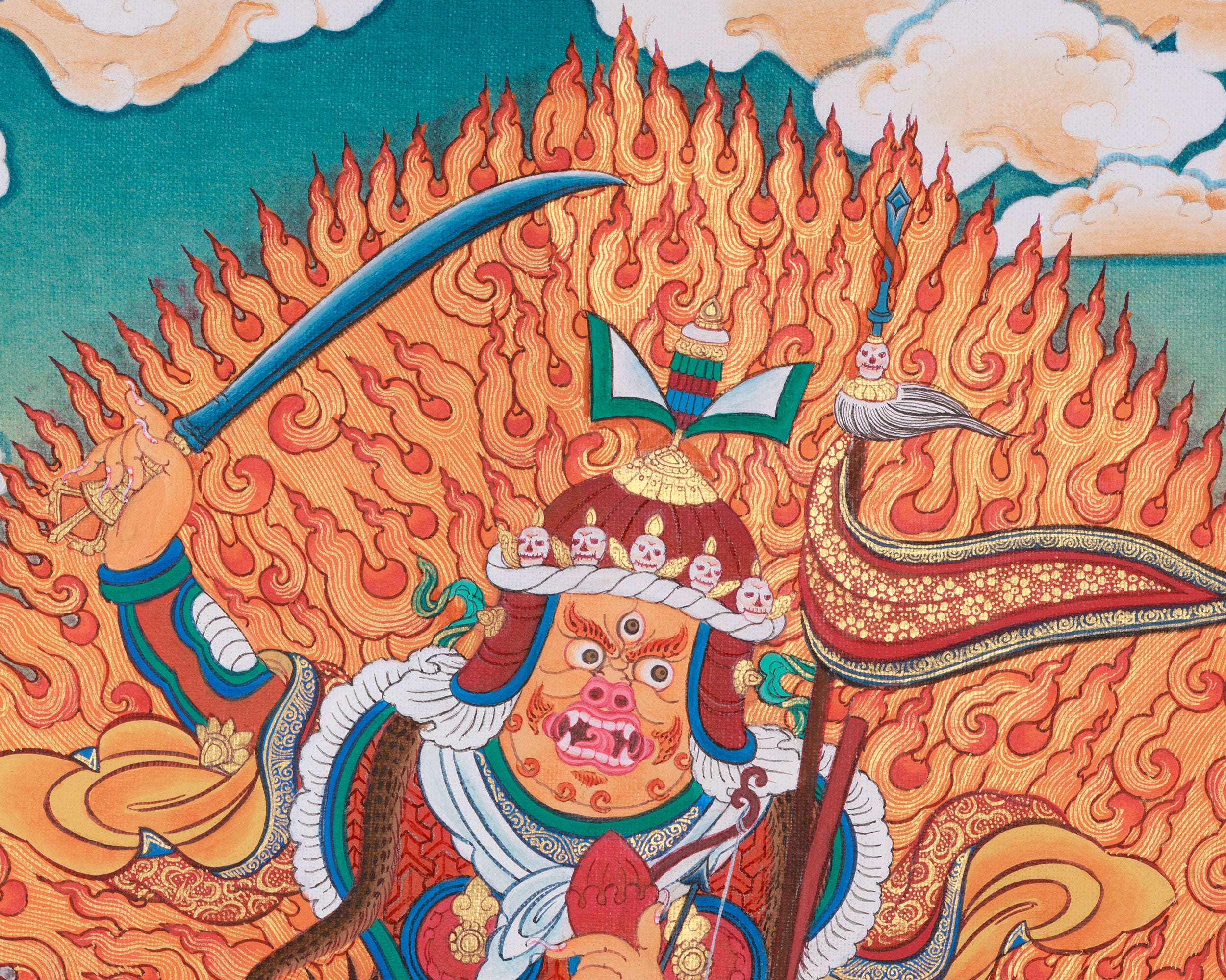 Begtsechen Mahakala Thangka | Wrathful Protector Deity in Tibetan Buddhism
