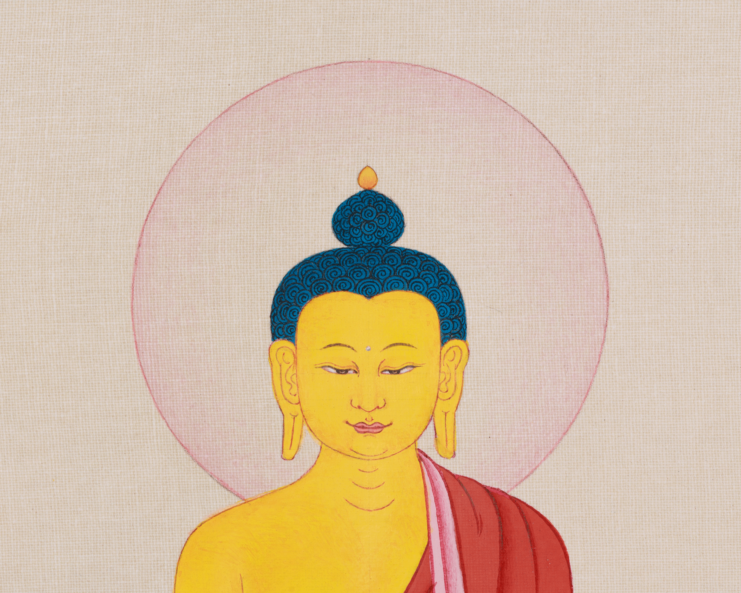 Tibetan Thangka of Shakyamuni Buddha | Enlightened One Who Taught the Path to Liberation