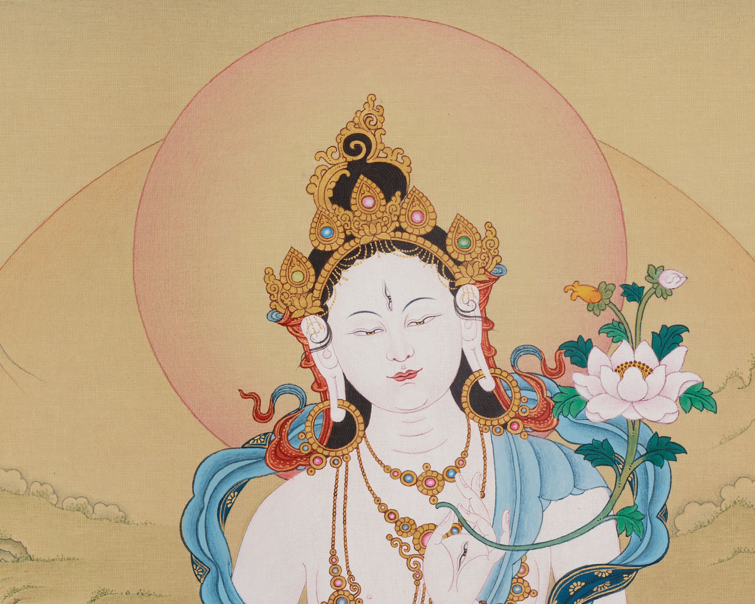 Long Life Deity White Tara Goddess Art | The Embodiment of Compassion