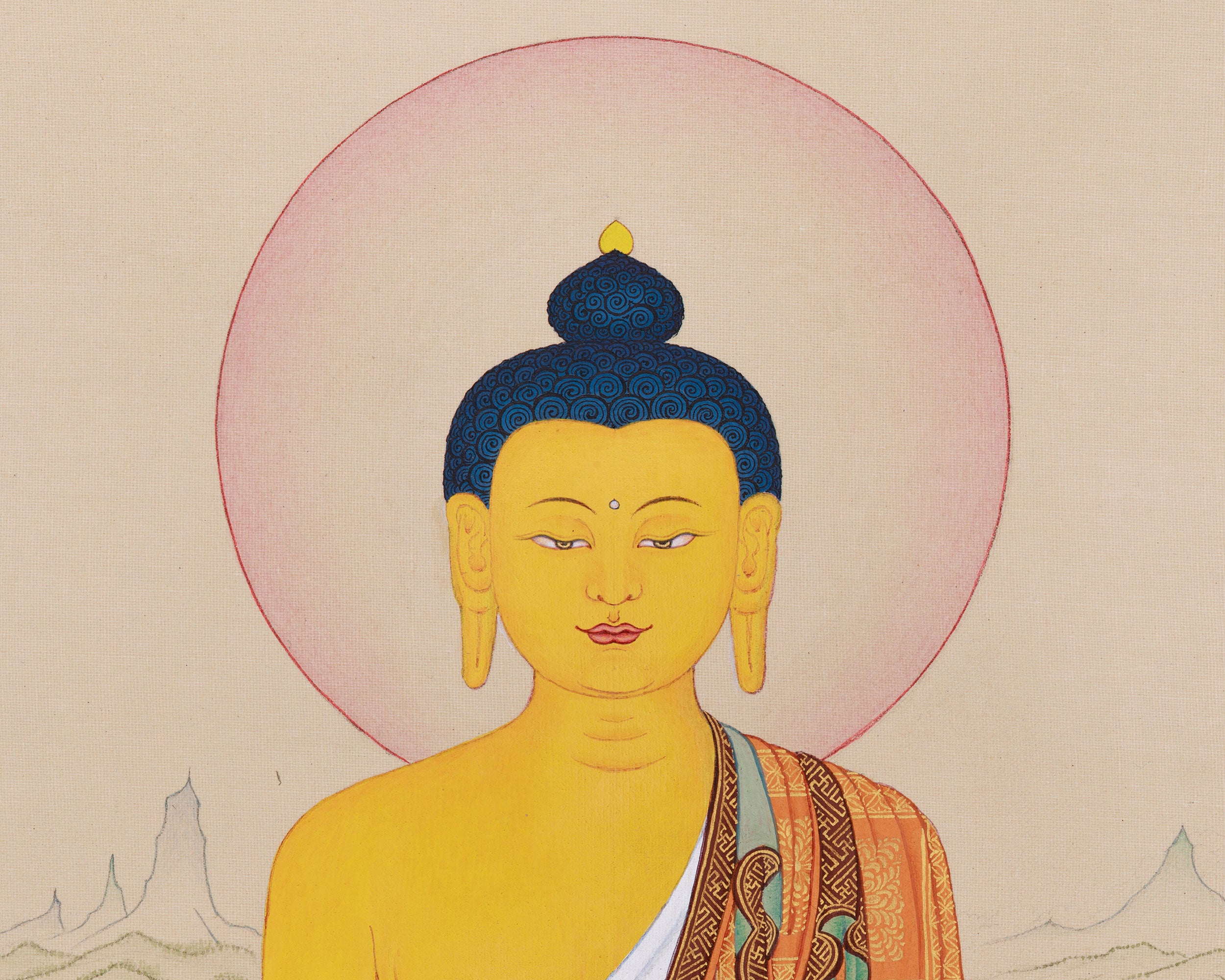 Siddhartha Gautam Buddha Artwork | The Enlightened Path of Compassion