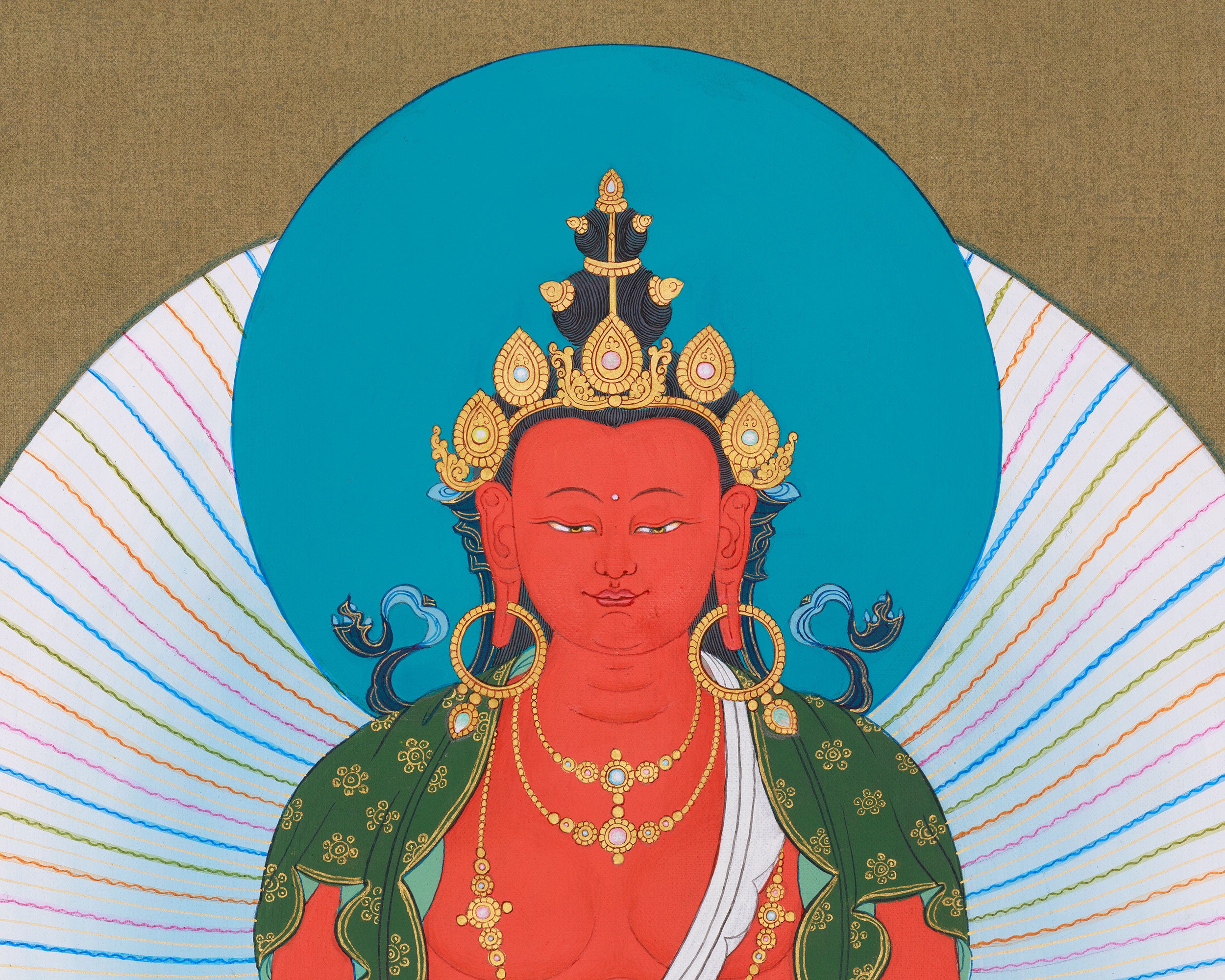 Traditional Buddha Amitayus Painting | Long Life Buddha