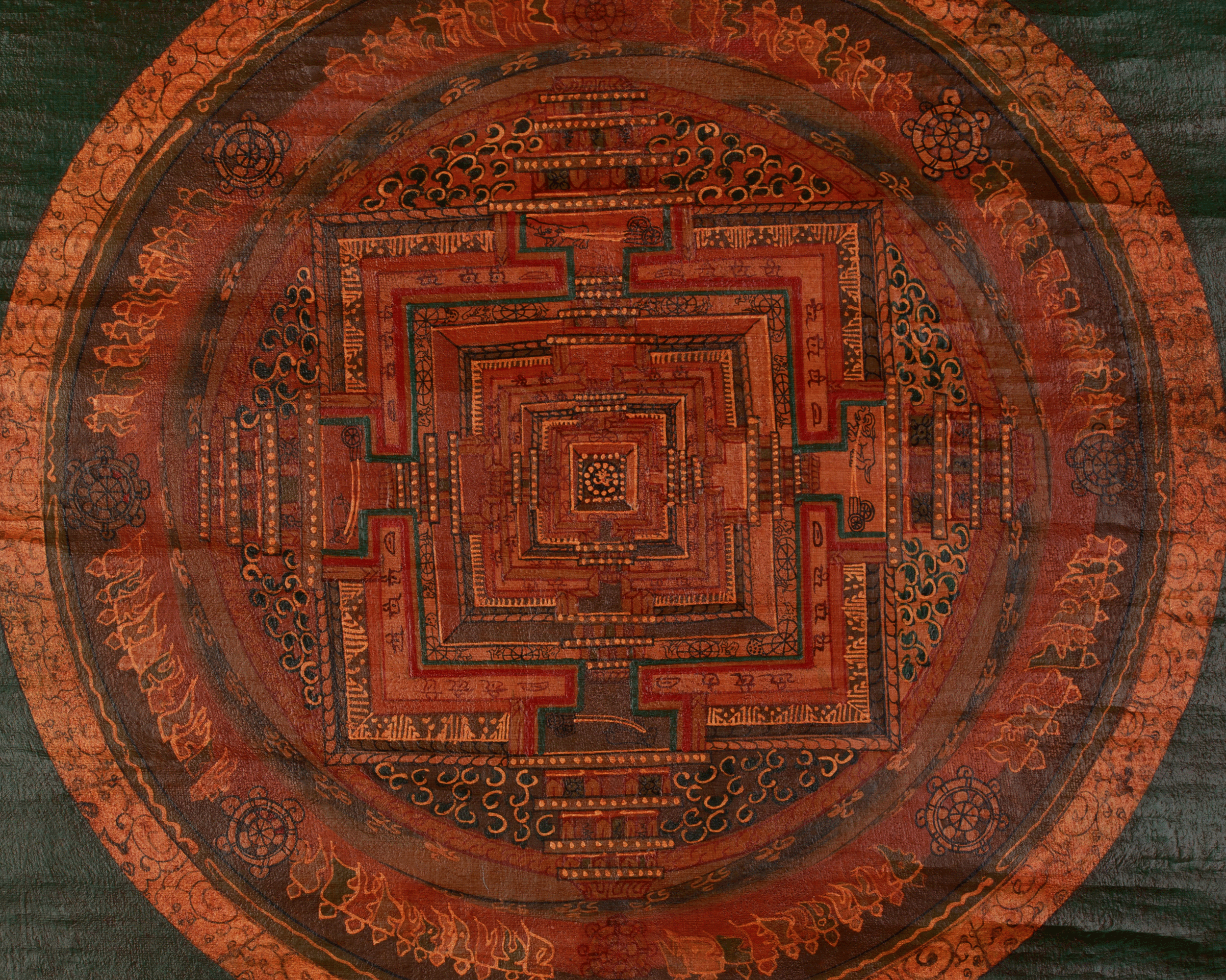 Himalayan Art of The Kalachakra Mandala | Buddhist Meditation Artwork