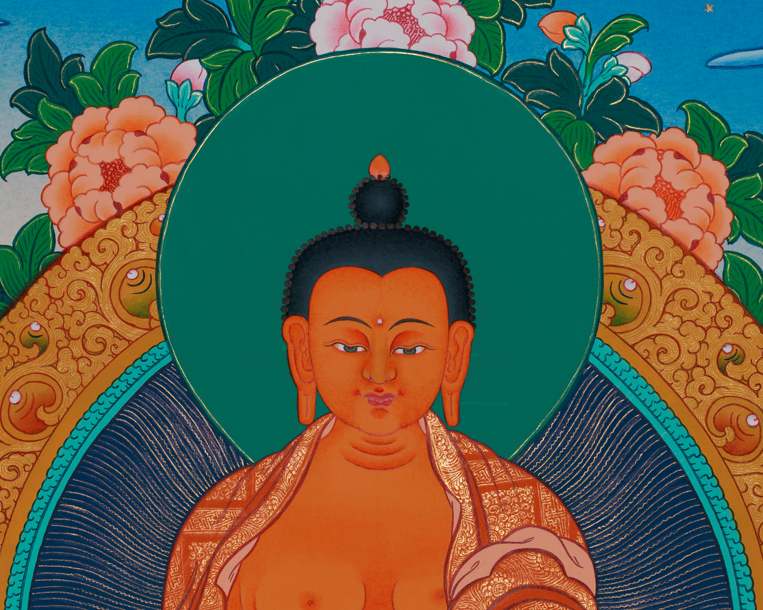 Original Thangka of Gautama Buddha | The Buddha of Enlightenment