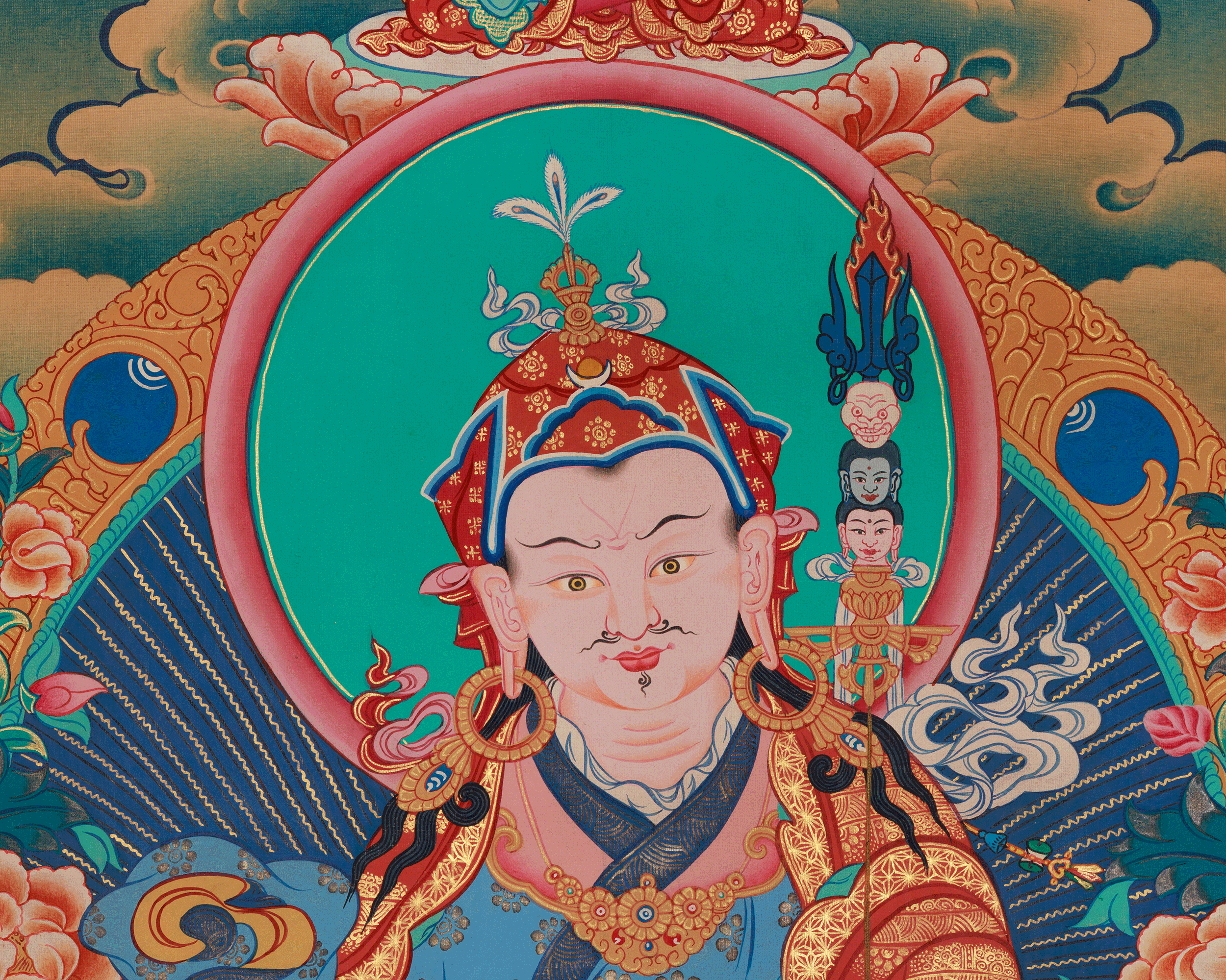 Spiritual Thangka Of Guru Rinpoche | Guru Padmasambhava