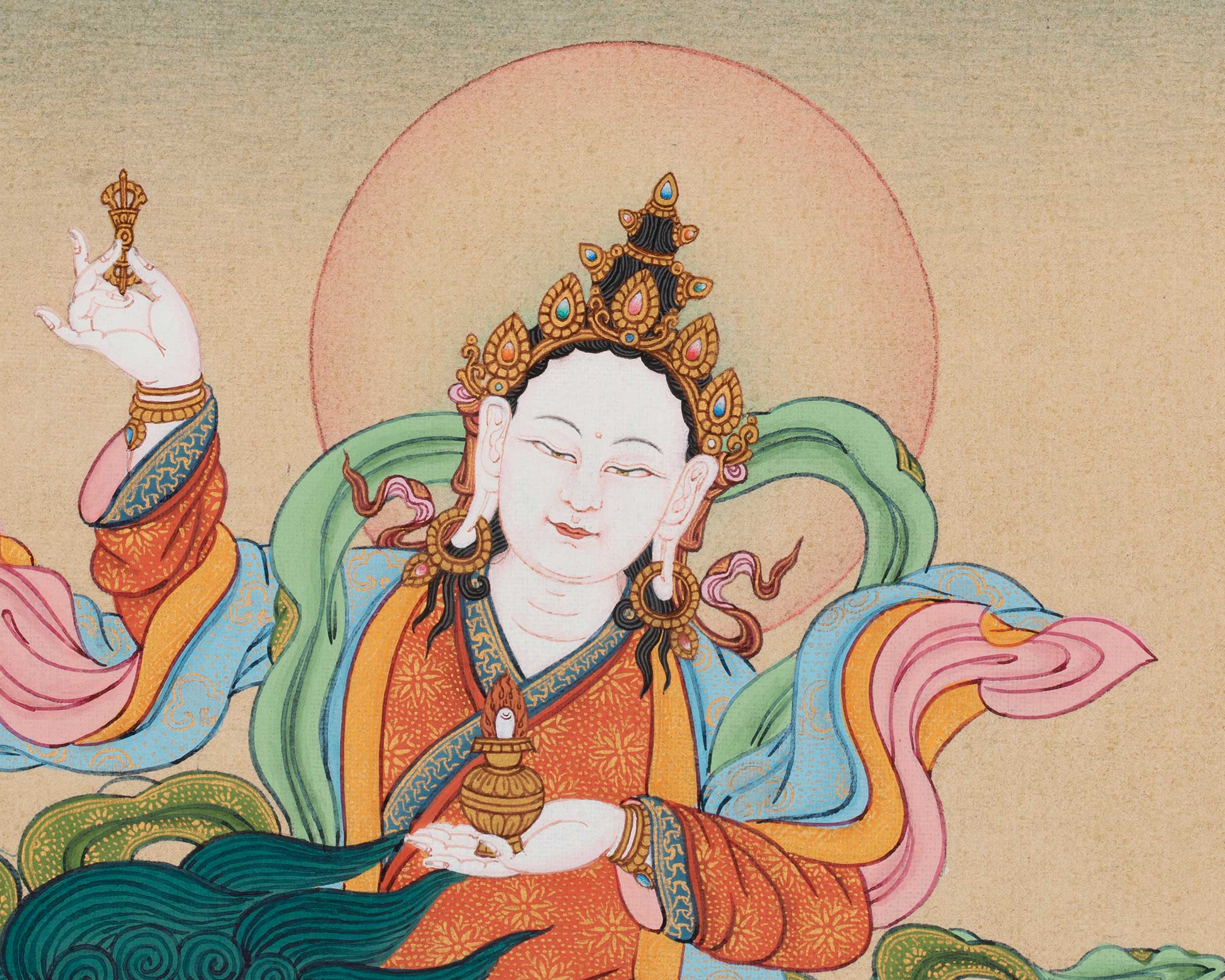 Tsheringma Canvas Print | Buddhist Goddess of Long Life