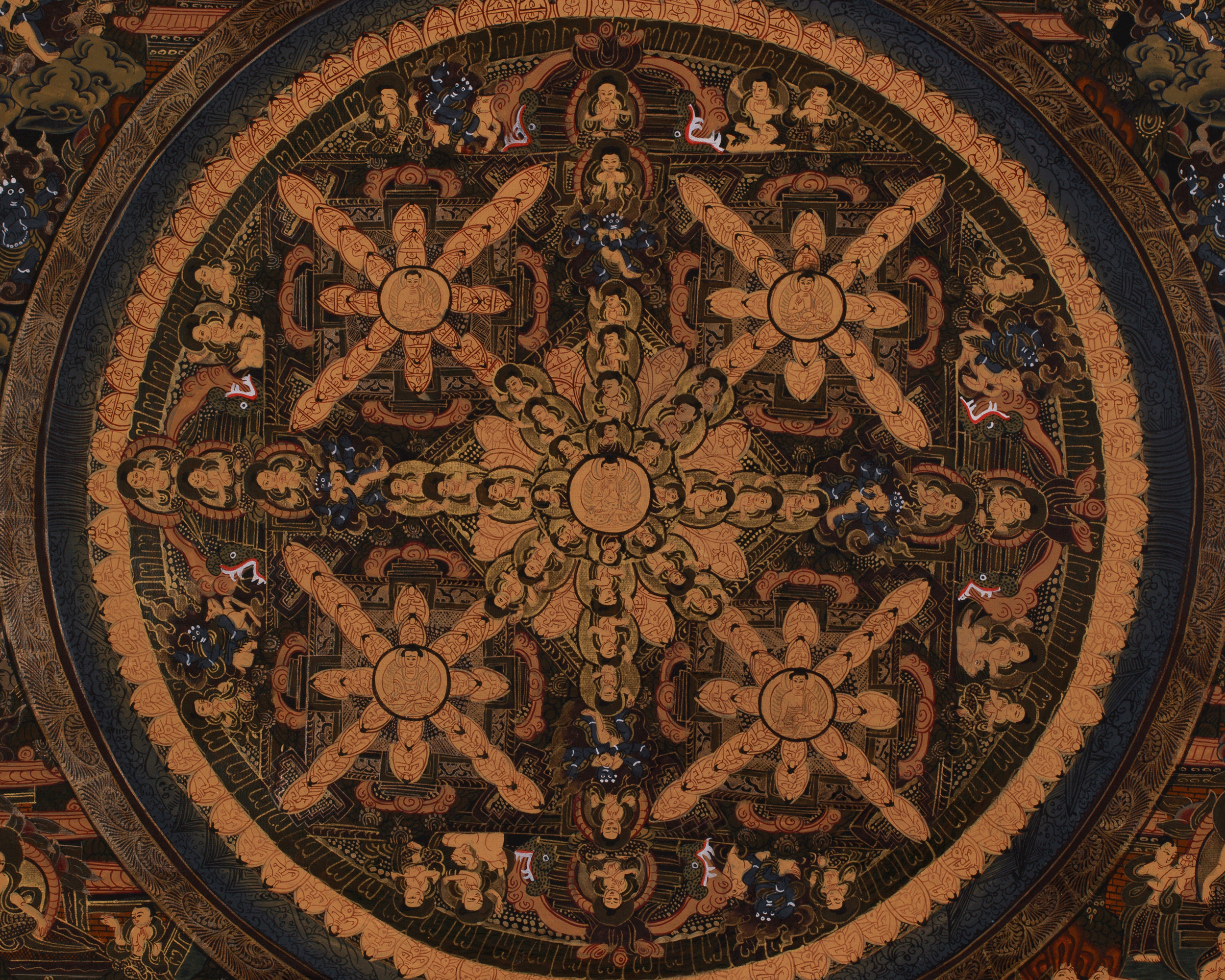 Divine Art of Buddha Mandala | Meditation Altar | Symbolizing Enlightenment and Compassion