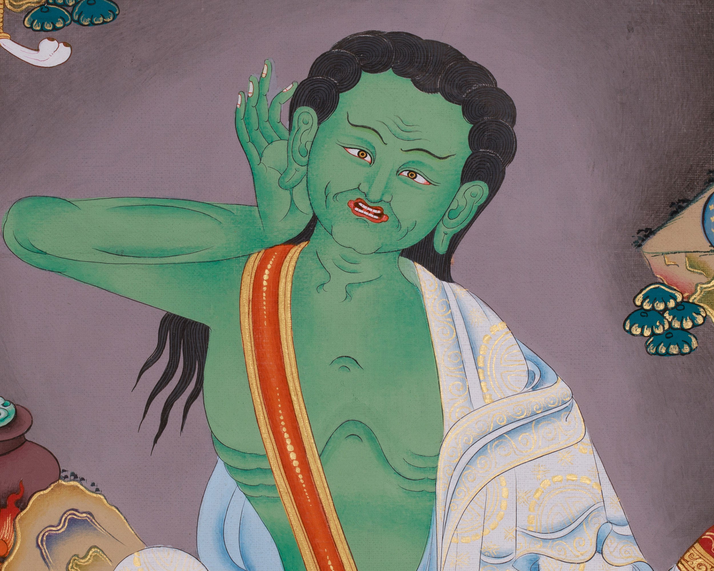 Milarepa Buddhist Art | The Great Yogi and Enlightened Master | Tibetan Painting