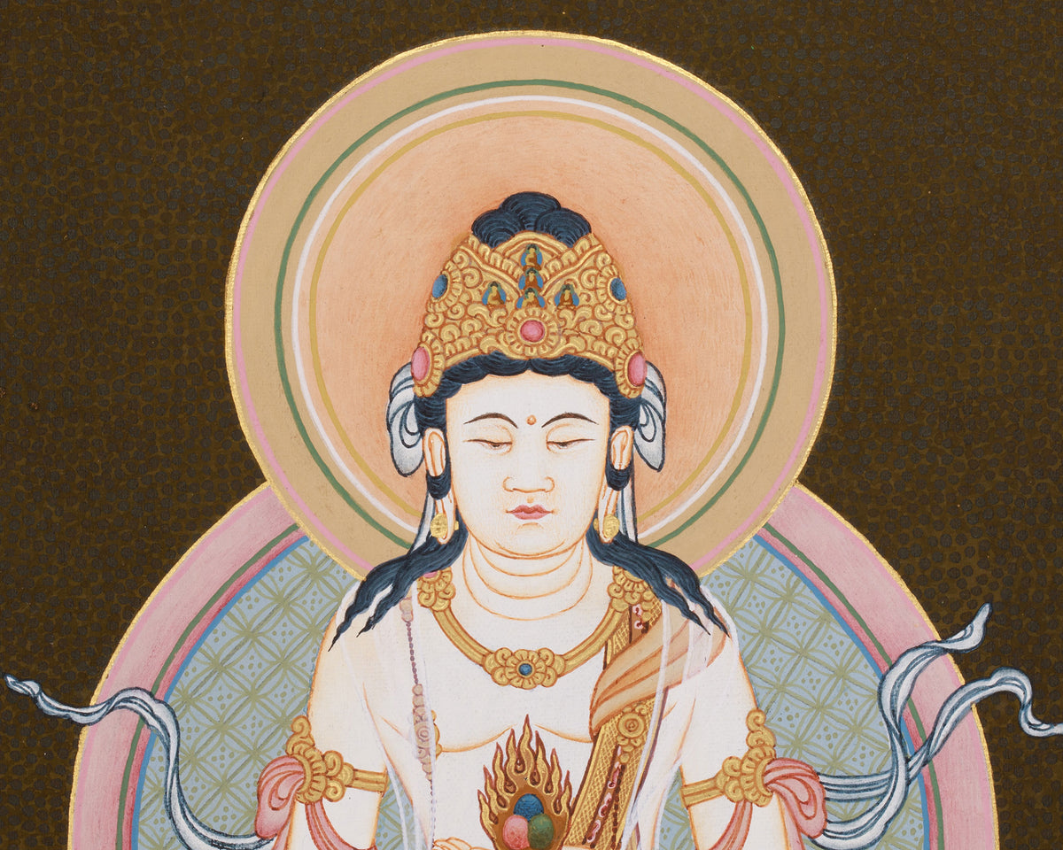 Traditional Thangka of Akasagarbha | Boundless Space Treasury