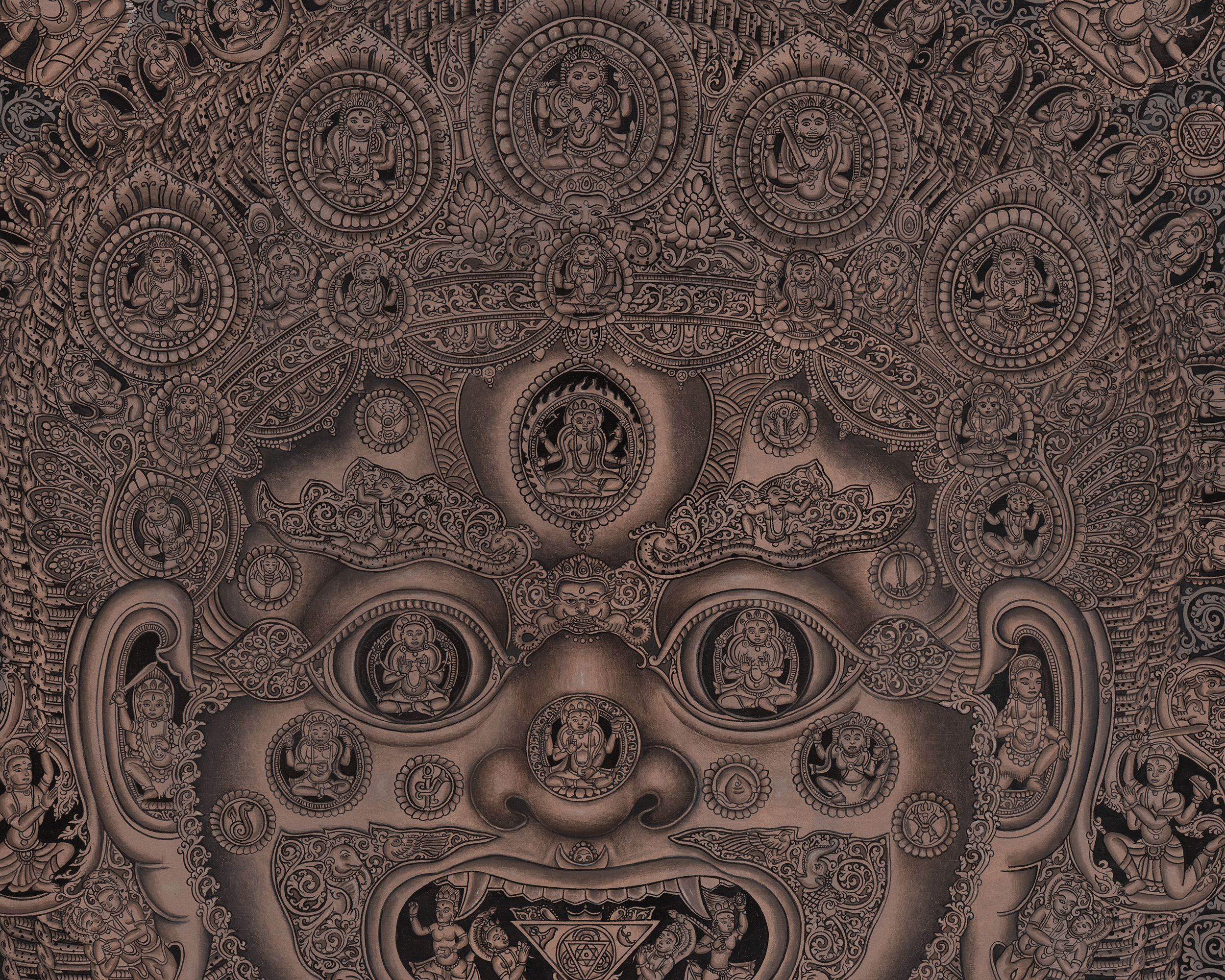 Bhairav Thangka | The Fierce Manifestation of Shiva